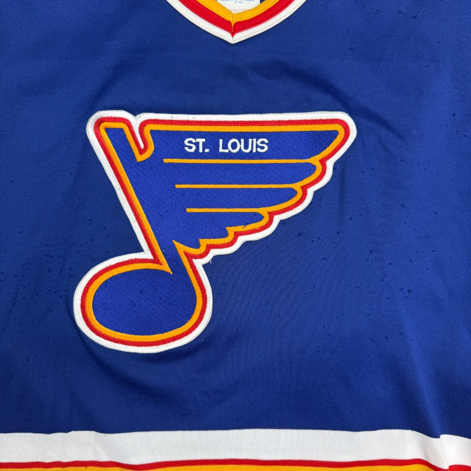 Vintage CCM St Louis Blues Jersey Blue/Yellow