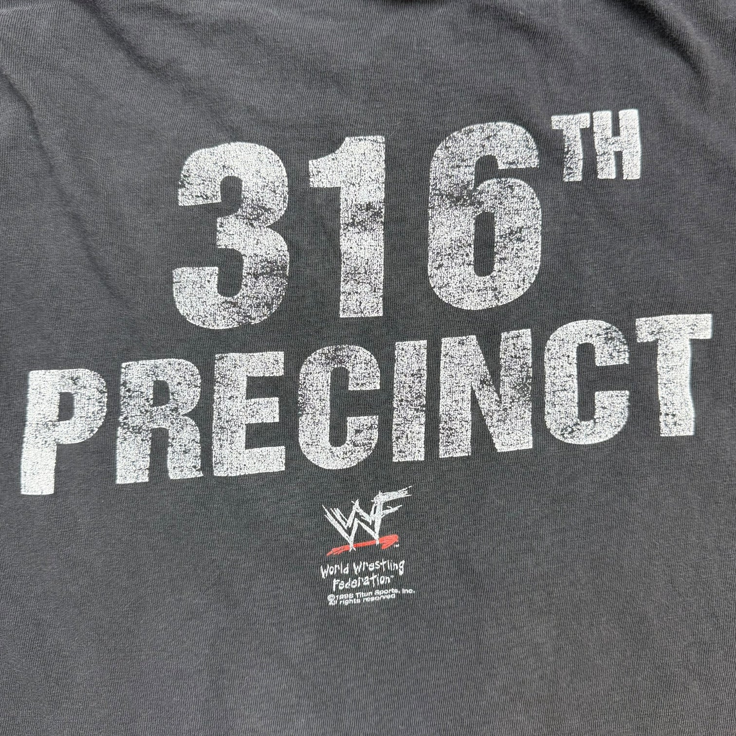 1998 WWF Stone Cold Justice Tee Faded Black