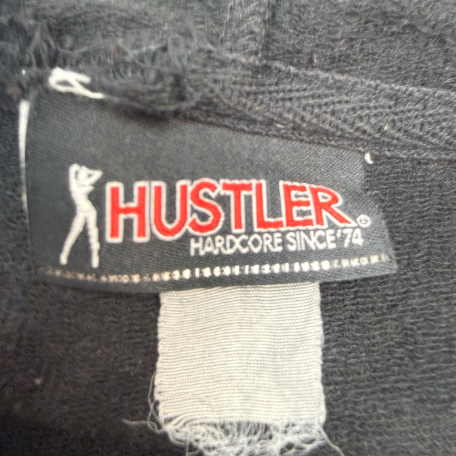 (W) Vintage Hustlers ‘74 Zip Up Hoodie Black