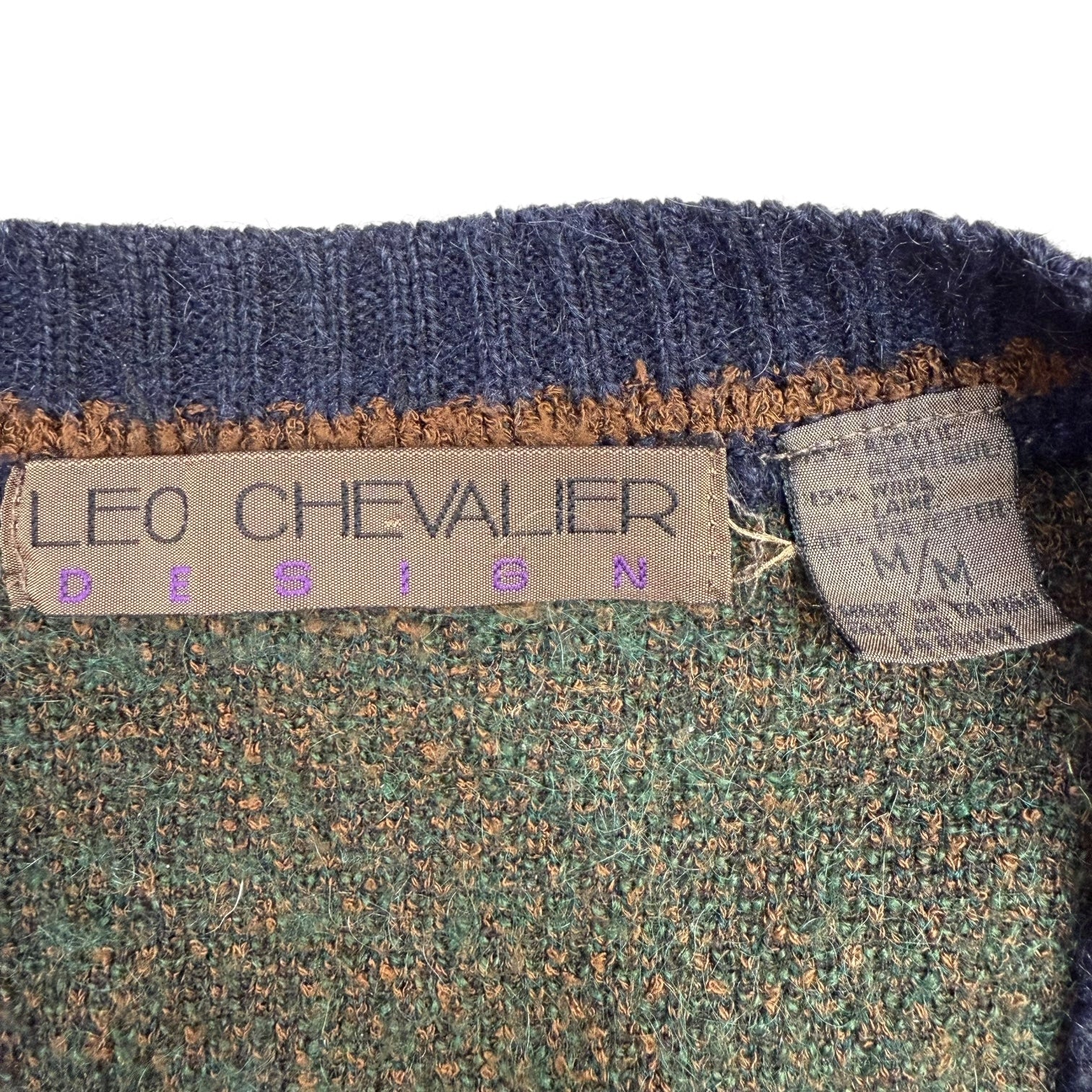 Vintage Knit Cardigan Sweater Multicolour