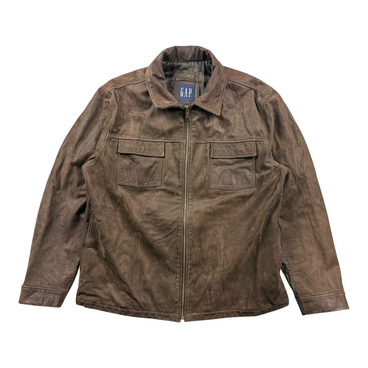 Vintage GAP Leather Jacket Brown