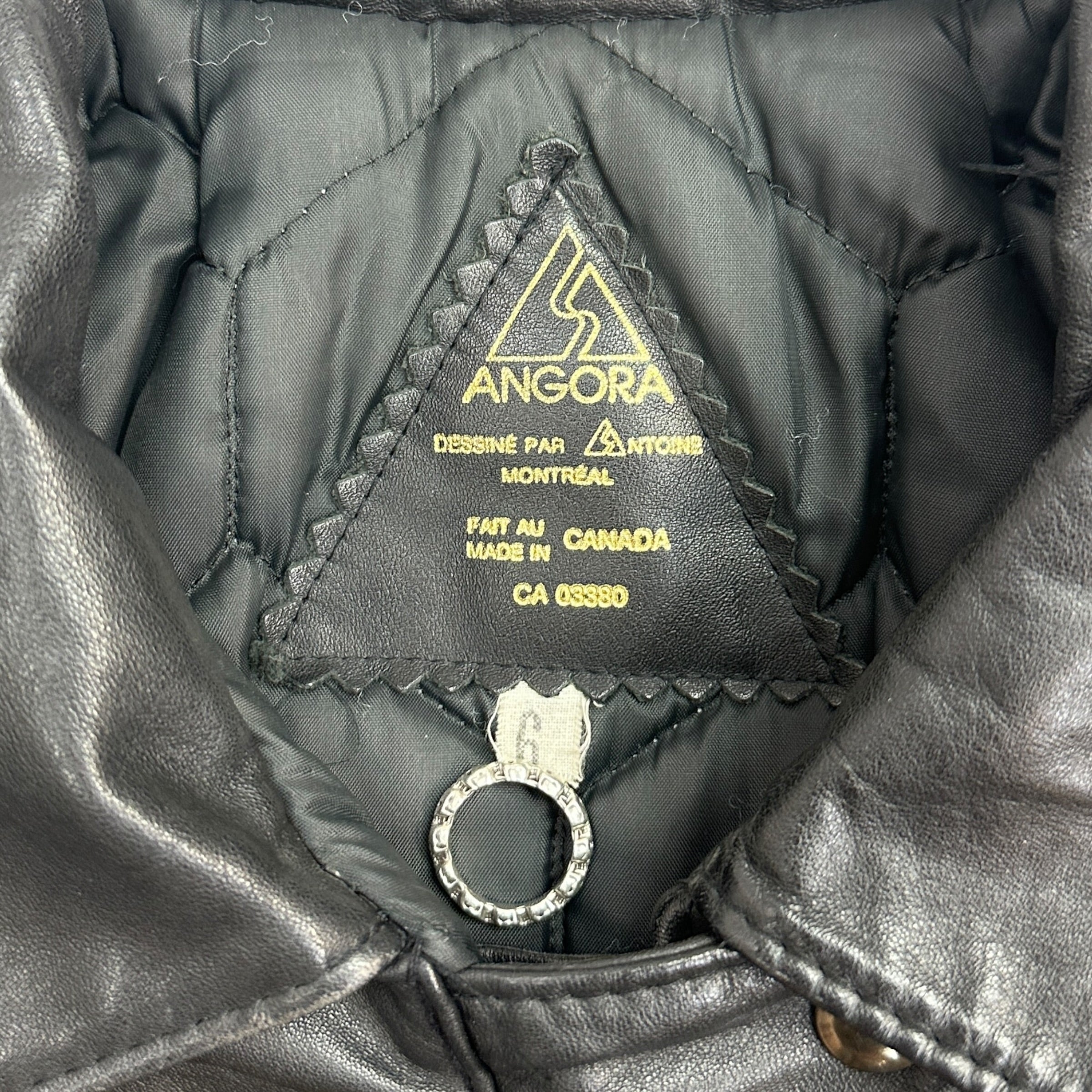 Vintage Anora Leather Jacket Black