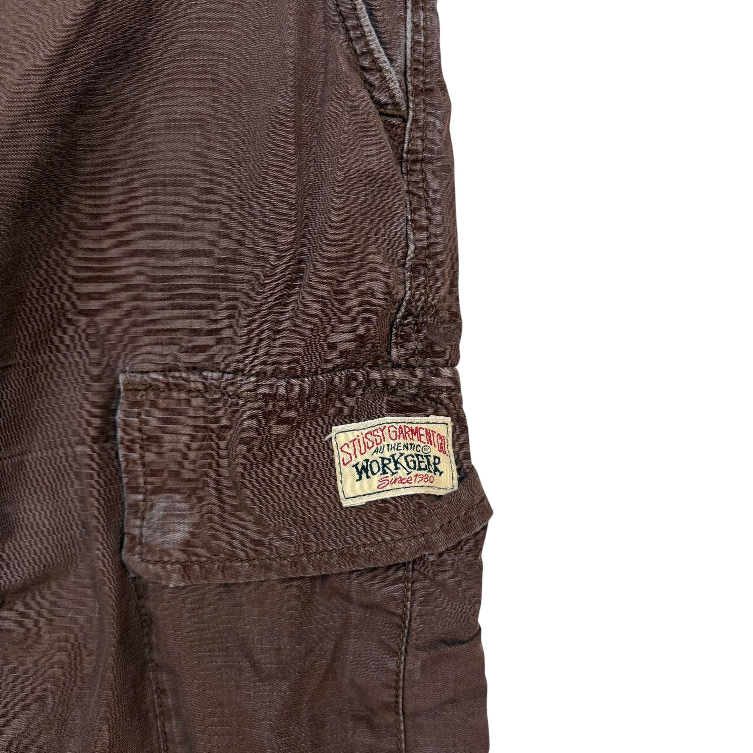 Stussy Ripstop Cargo Beach Pants Brown
