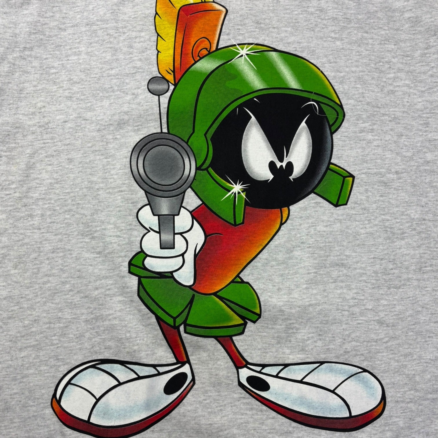 1995 Marvin the Martian Daffy Duck Big Print Shirt