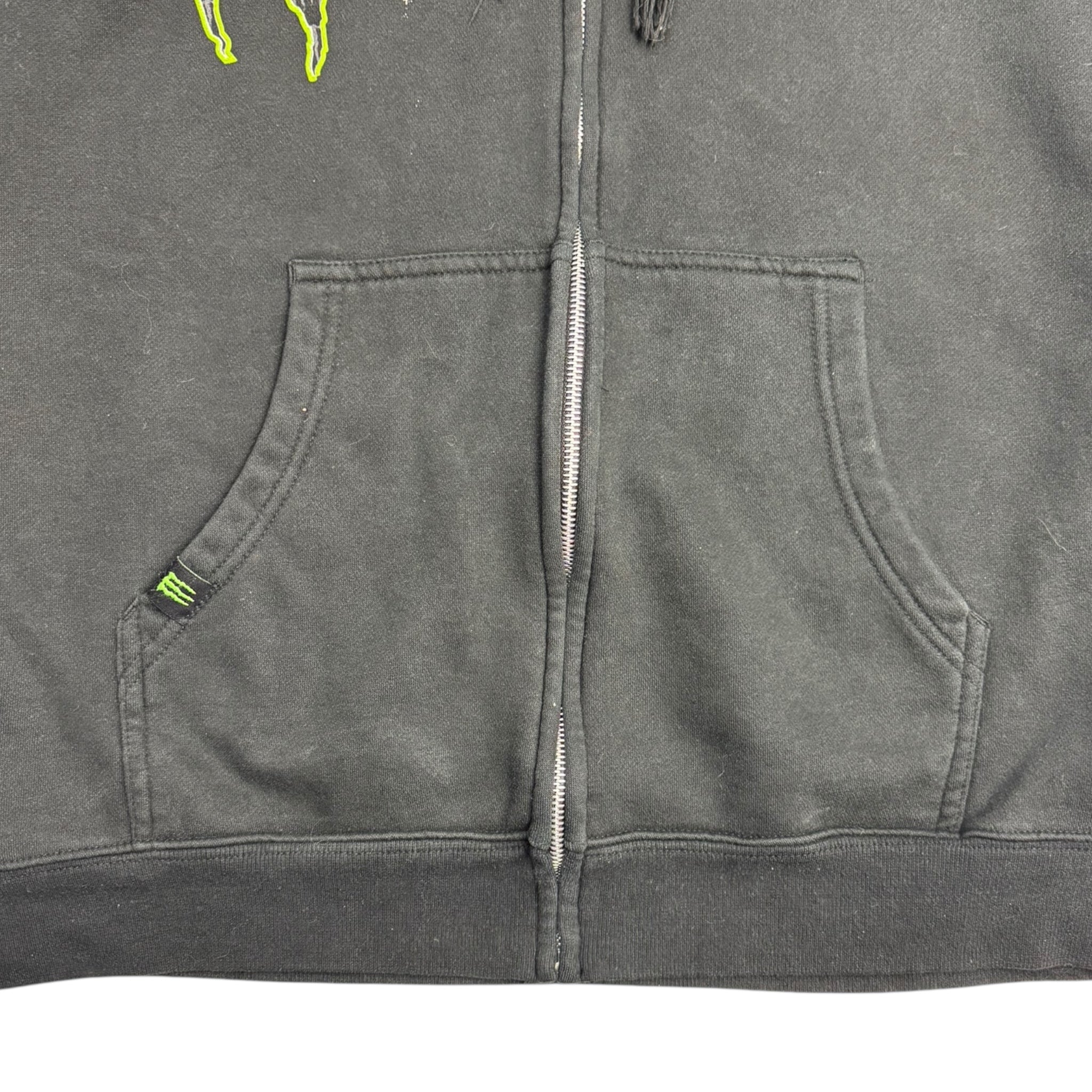 Y2K Monster Energy Zip Up Hoodie