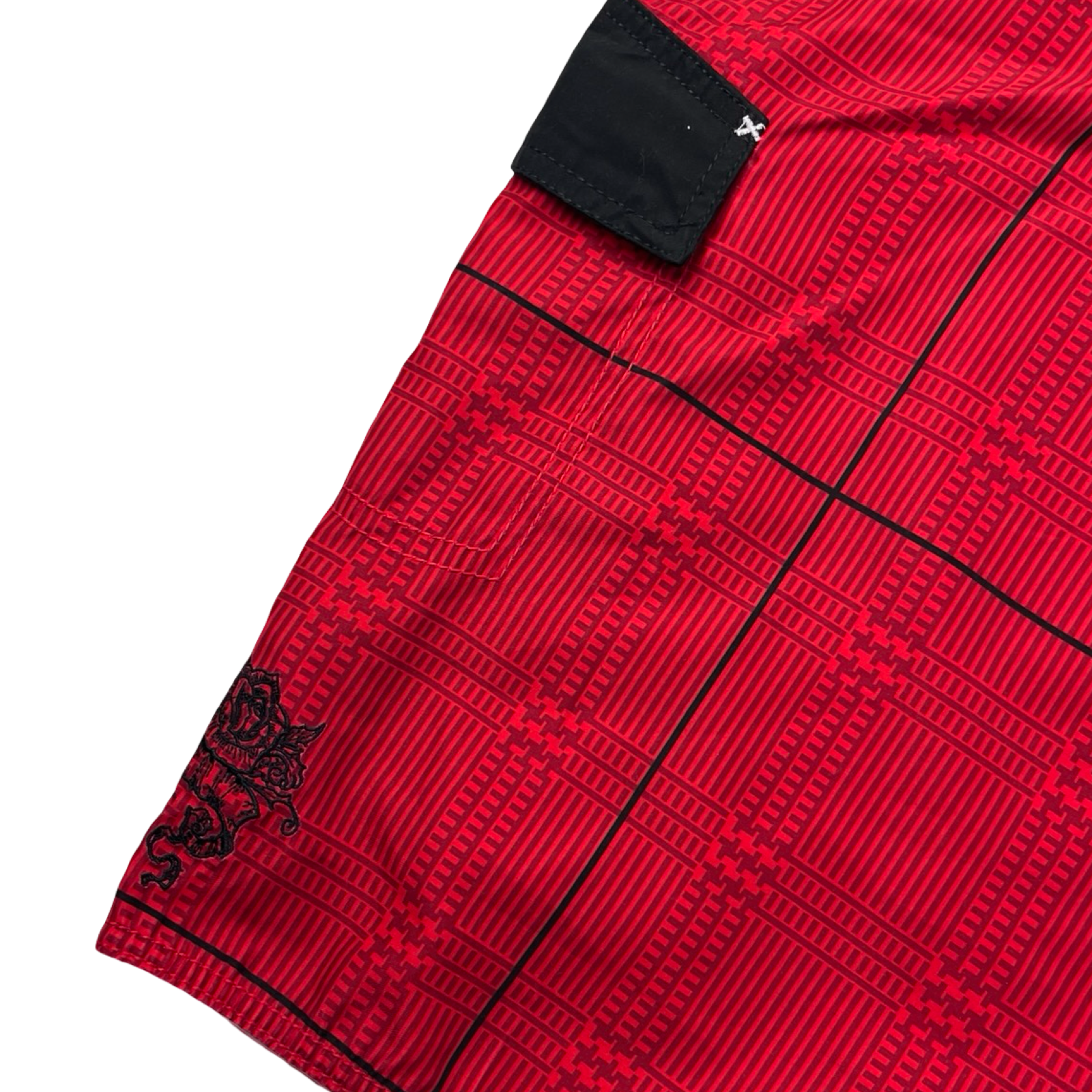 Vintage Y2K Quiksilver Board Shorts Red