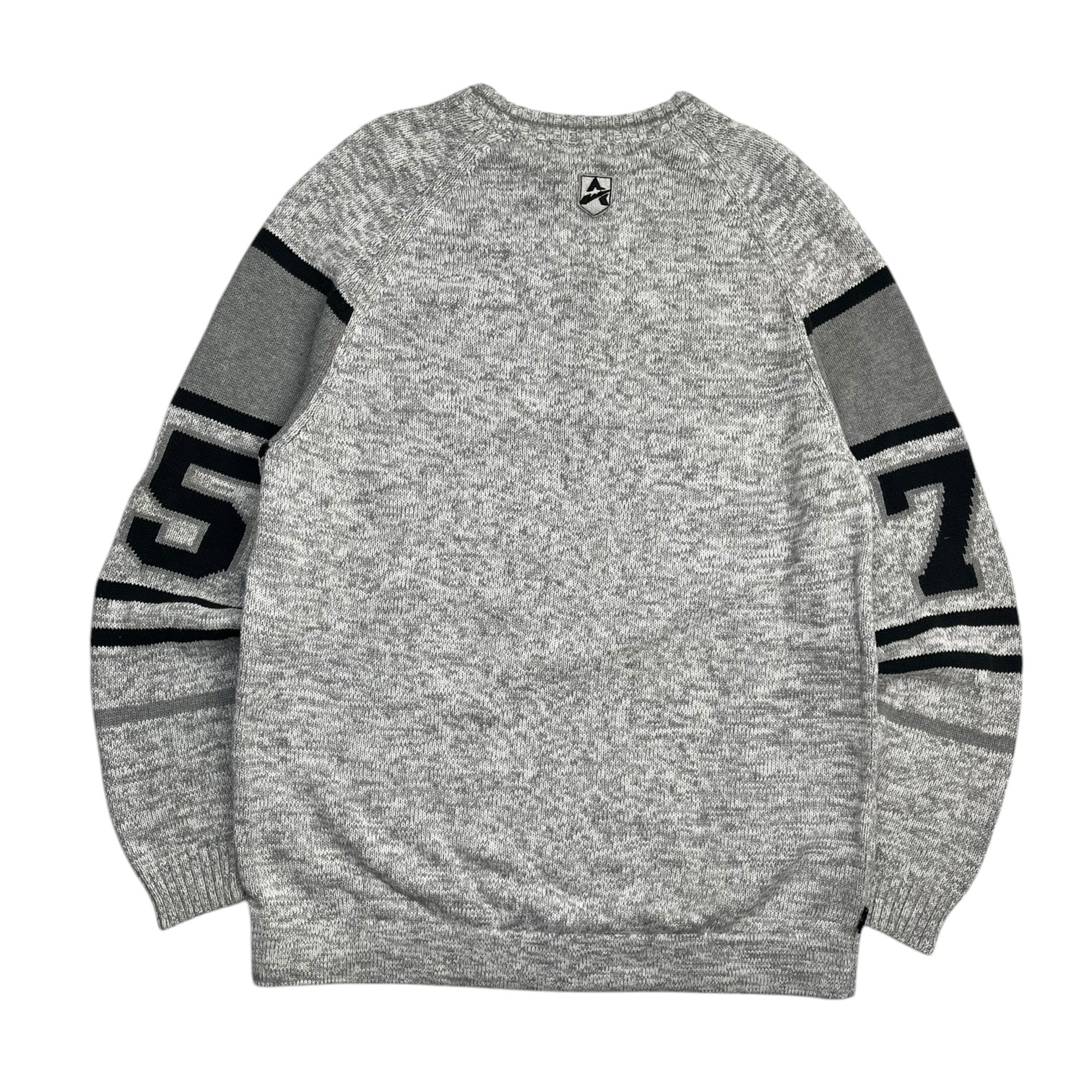 Vintage Y2K Avirex Knit Jumper Grey