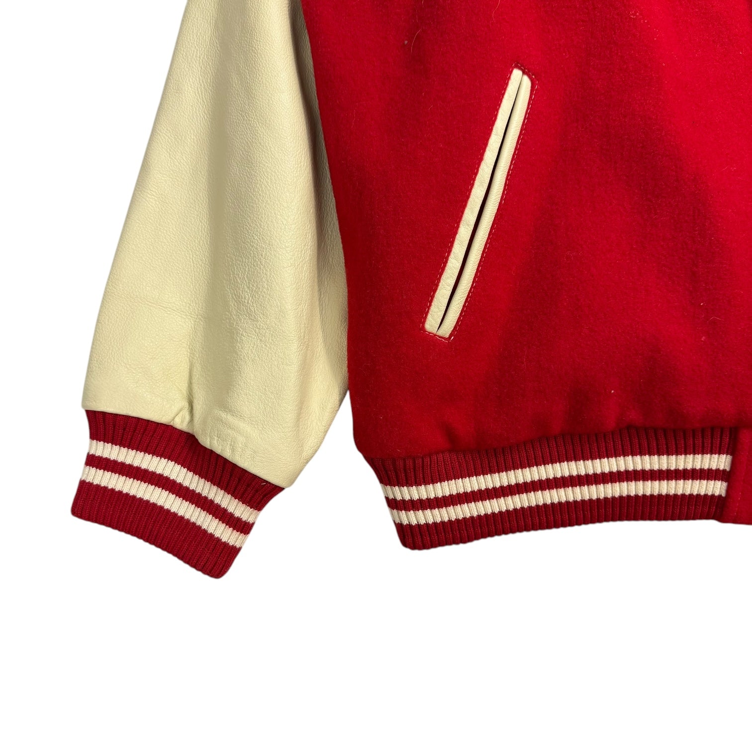 Vintage Reebok Ottawa Senators Letterman Jacket Red