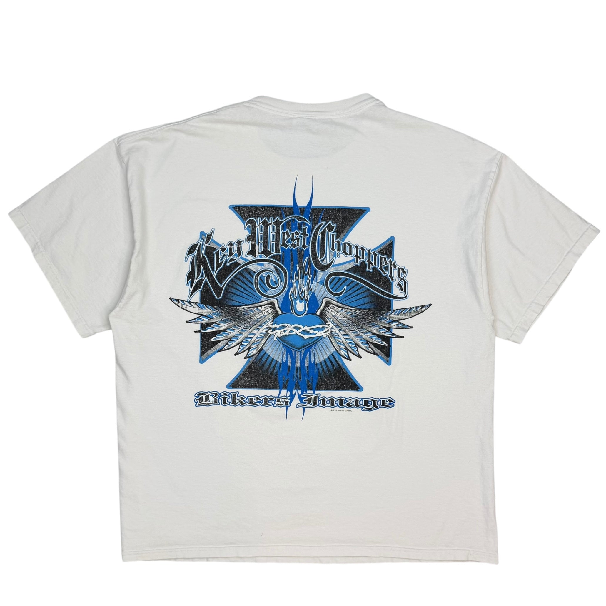 Vintage Key West Choppers Tee White