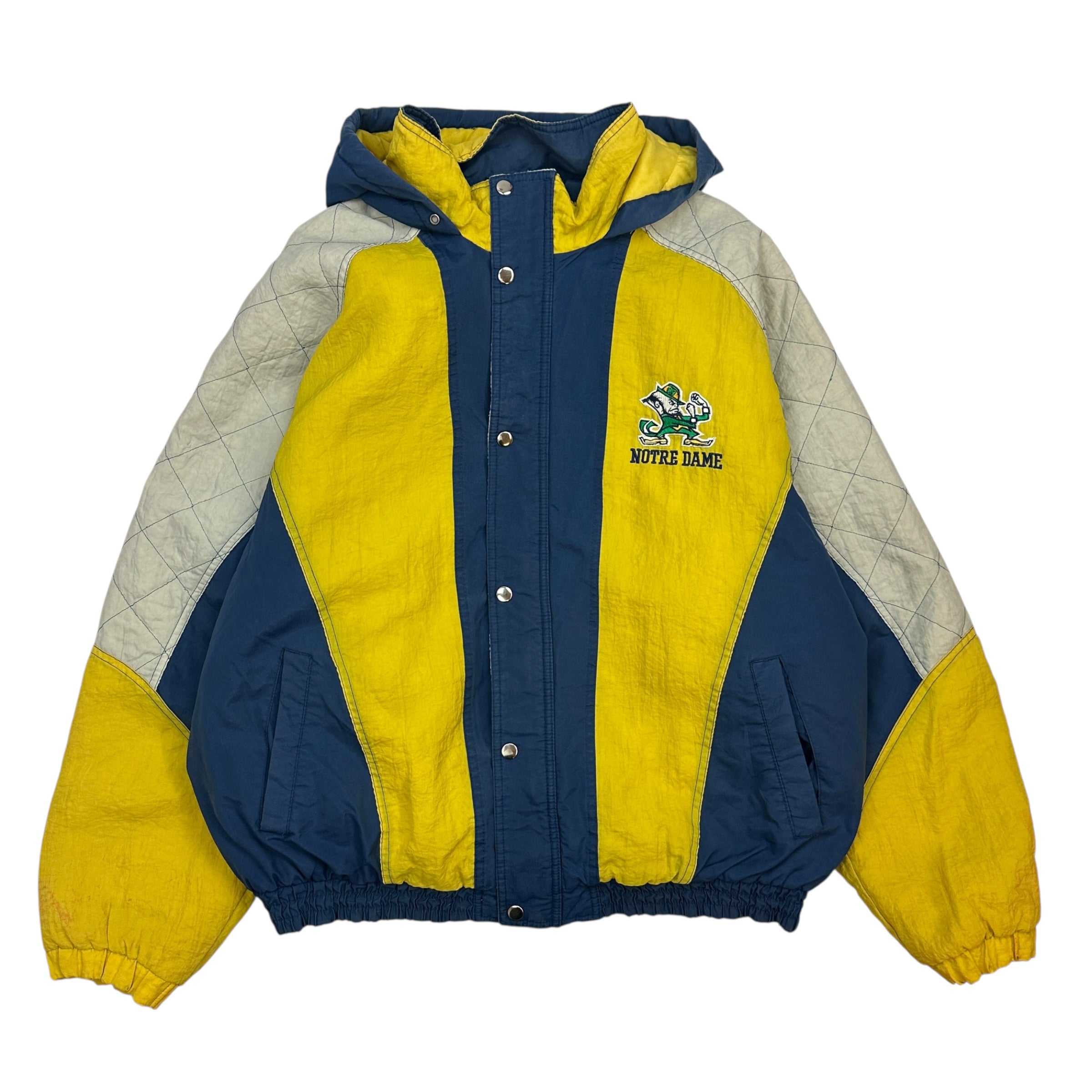 Vintage Starter Notre Dame Insulated Jacket Yellow/Blue