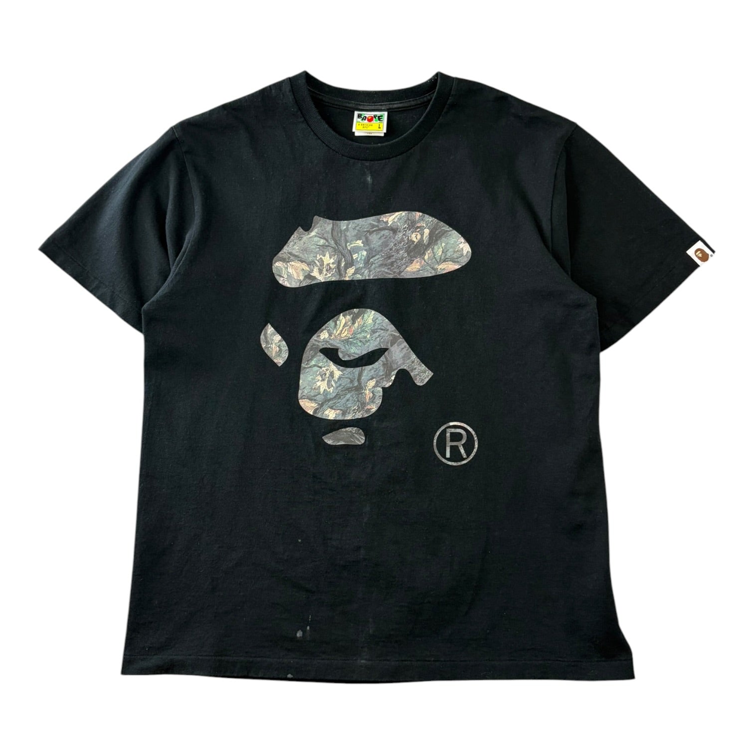 Bape Tree Edge Ape Face T-Shirt Black