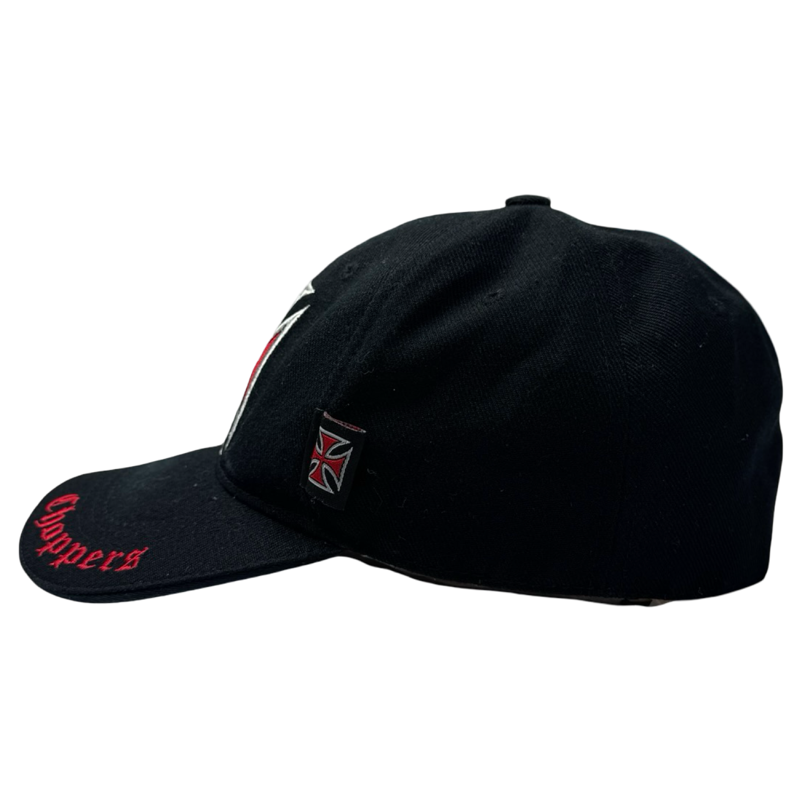 Vintage Choppers Iron Cross Fitted Hat Black