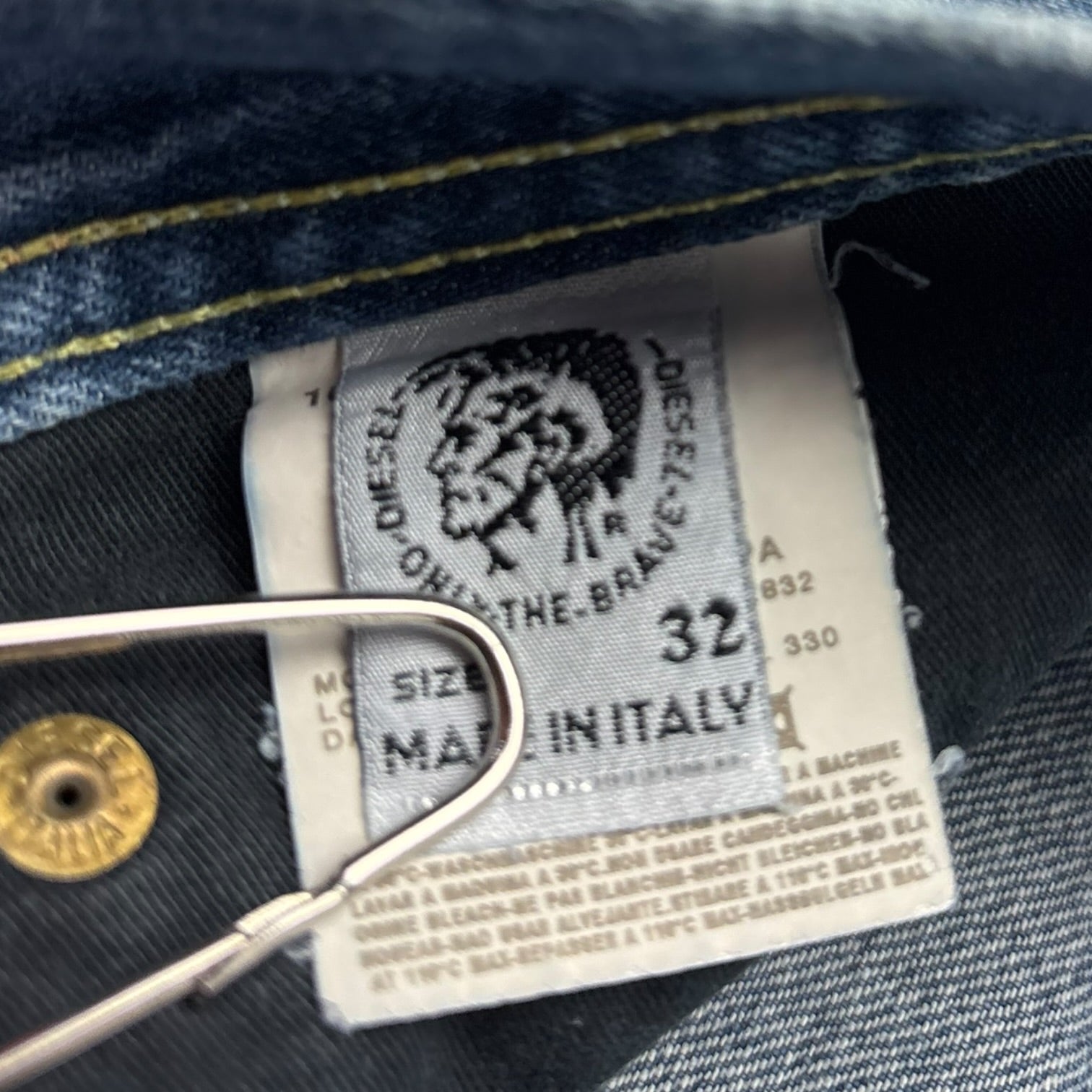 Vintage Diesel Jeans Bootcut Bottoms Blue Wash