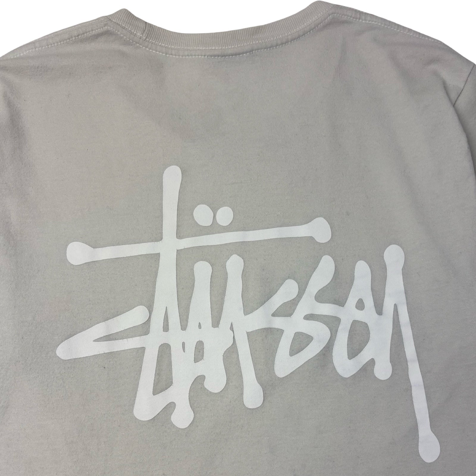 Stussy Basic Logo Tee Light Grey