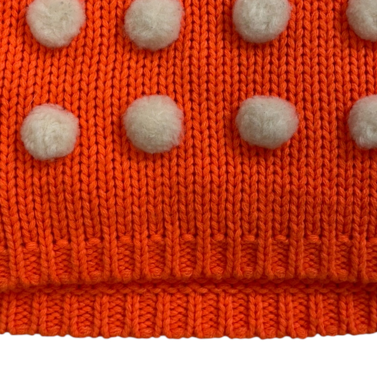 Comme Des Garçons Homme PomPom Knit Sweater Orange