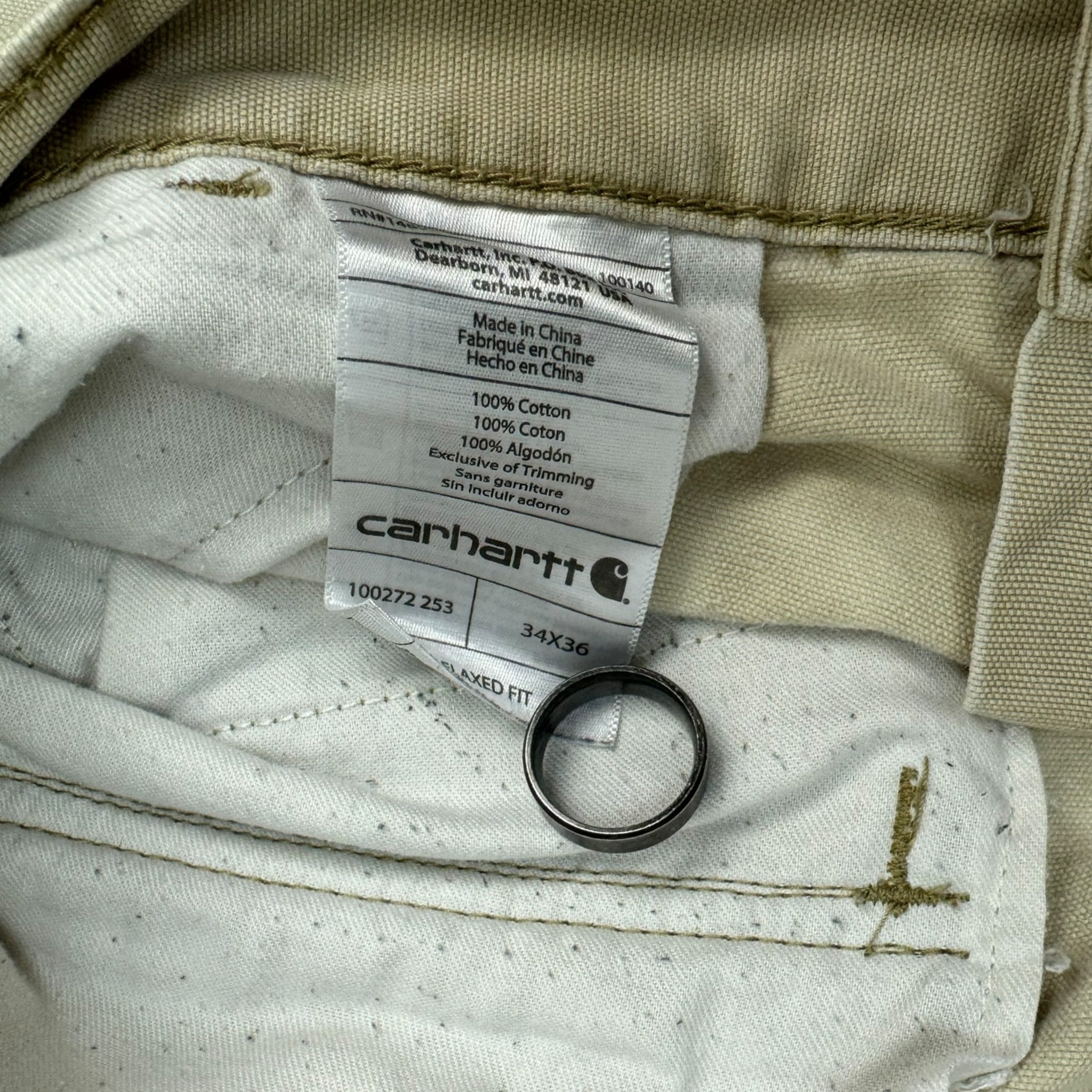 Carhartt Cargo Pants Off White/Cream