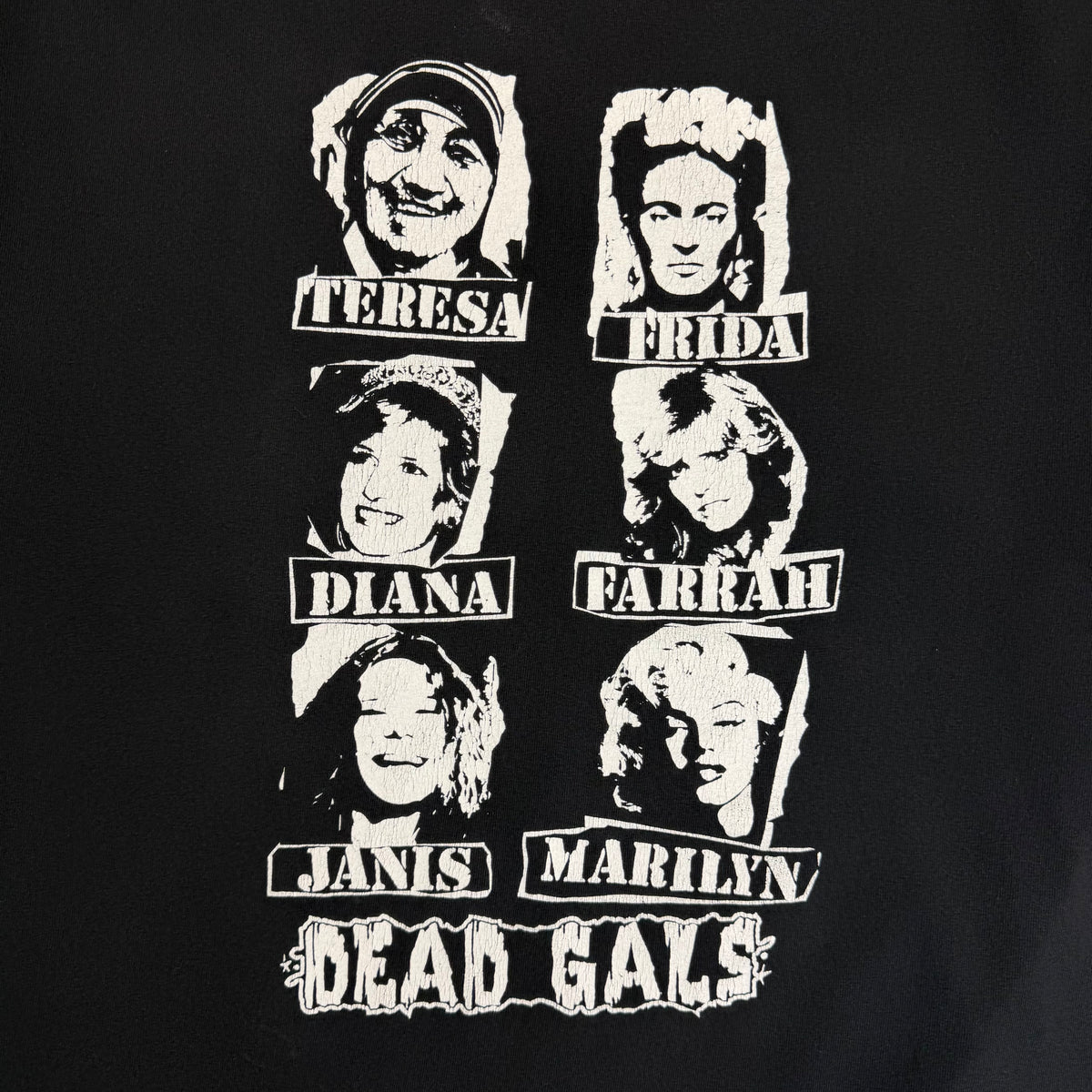 Vintage Skull Skates Dead Gals Tee Black