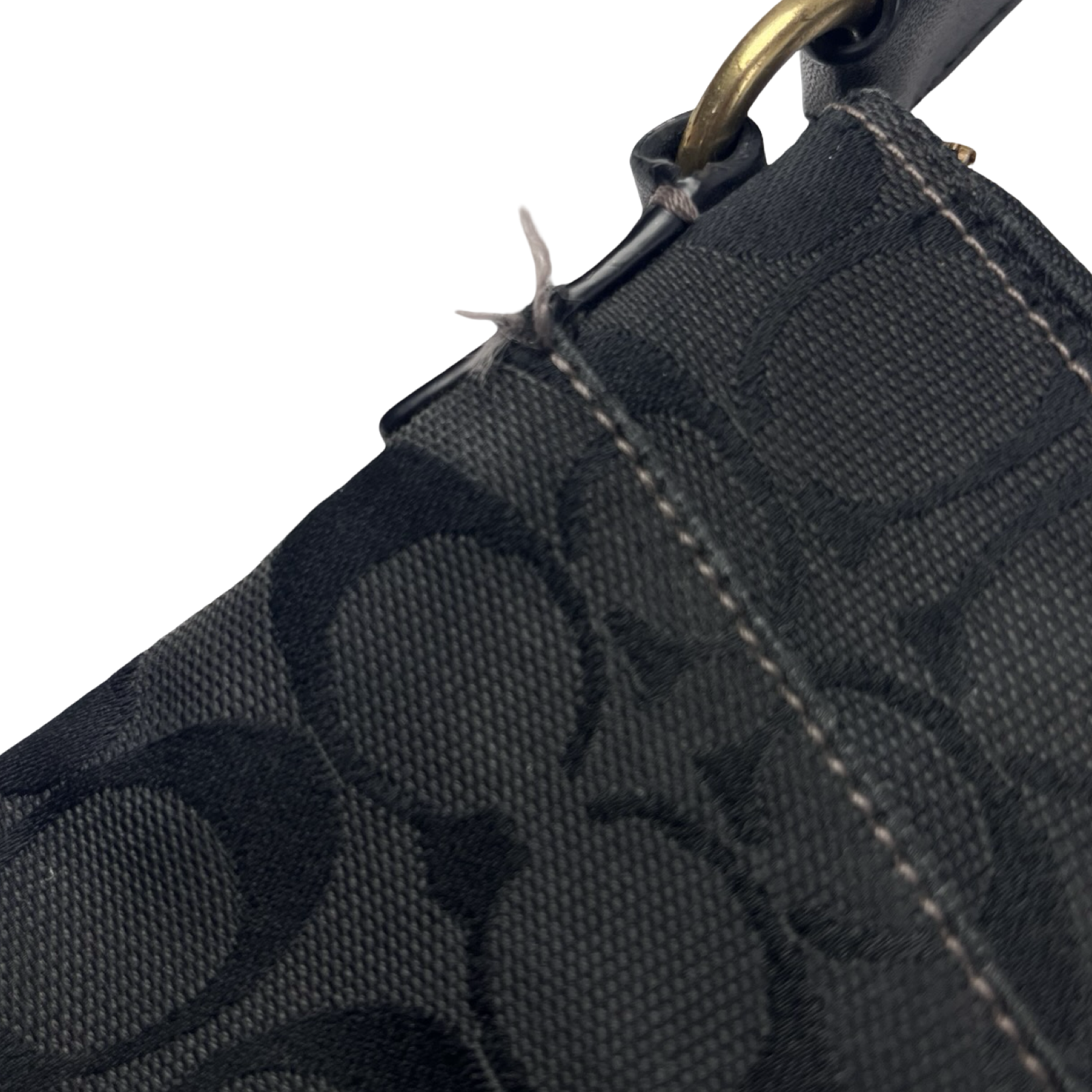 (W) Coach Hampton Signature Swingpack Crossbody Bag Black