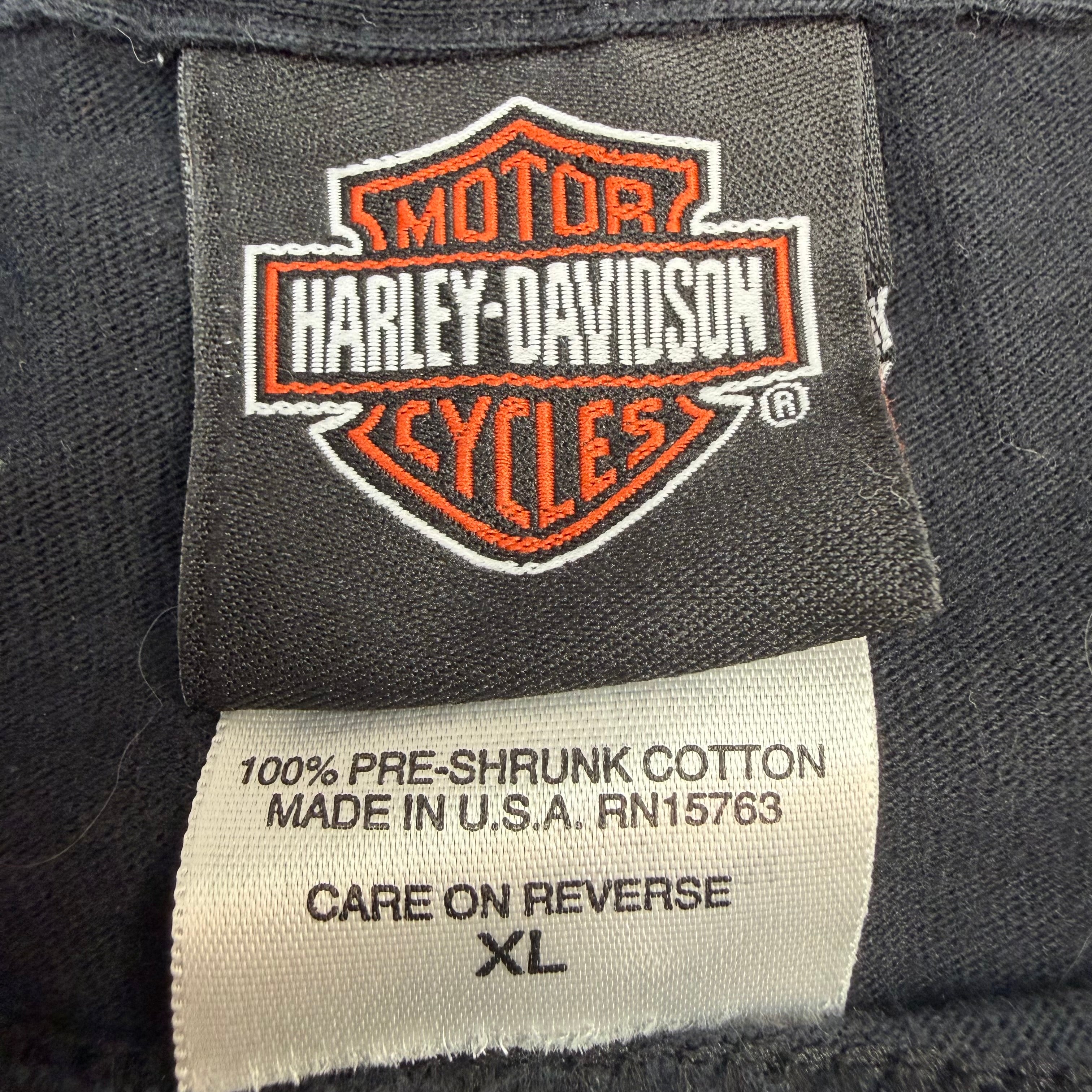 Vintage Harley Davidson Grand Junction Skull Tee Black