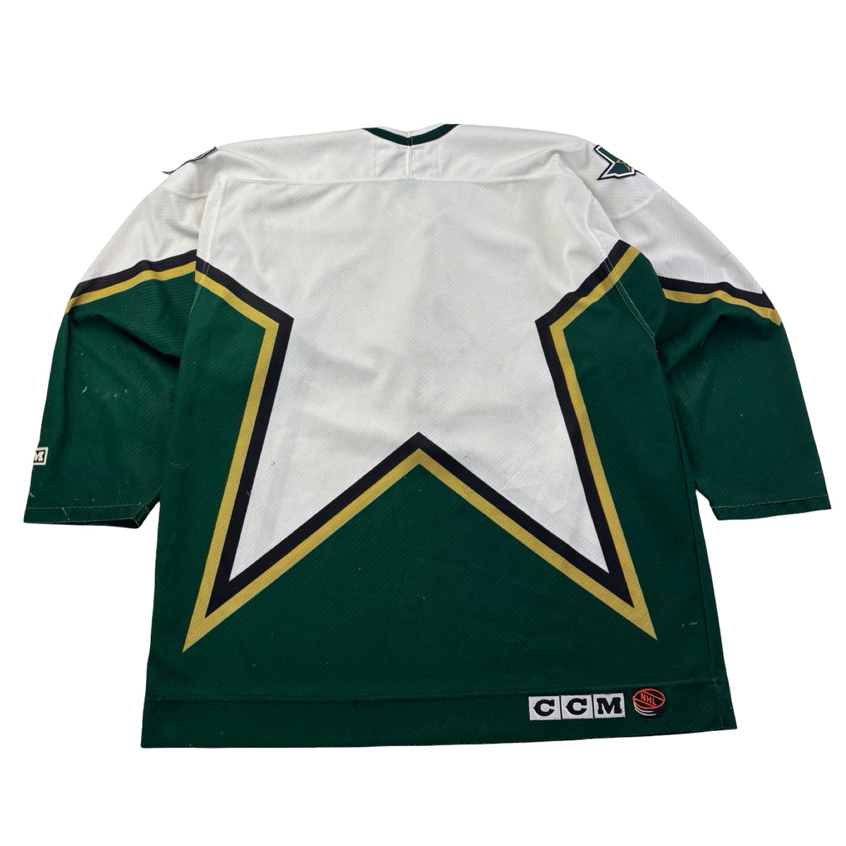 Vintage CCM Dallas Stars NHL Away Jersey White/Green