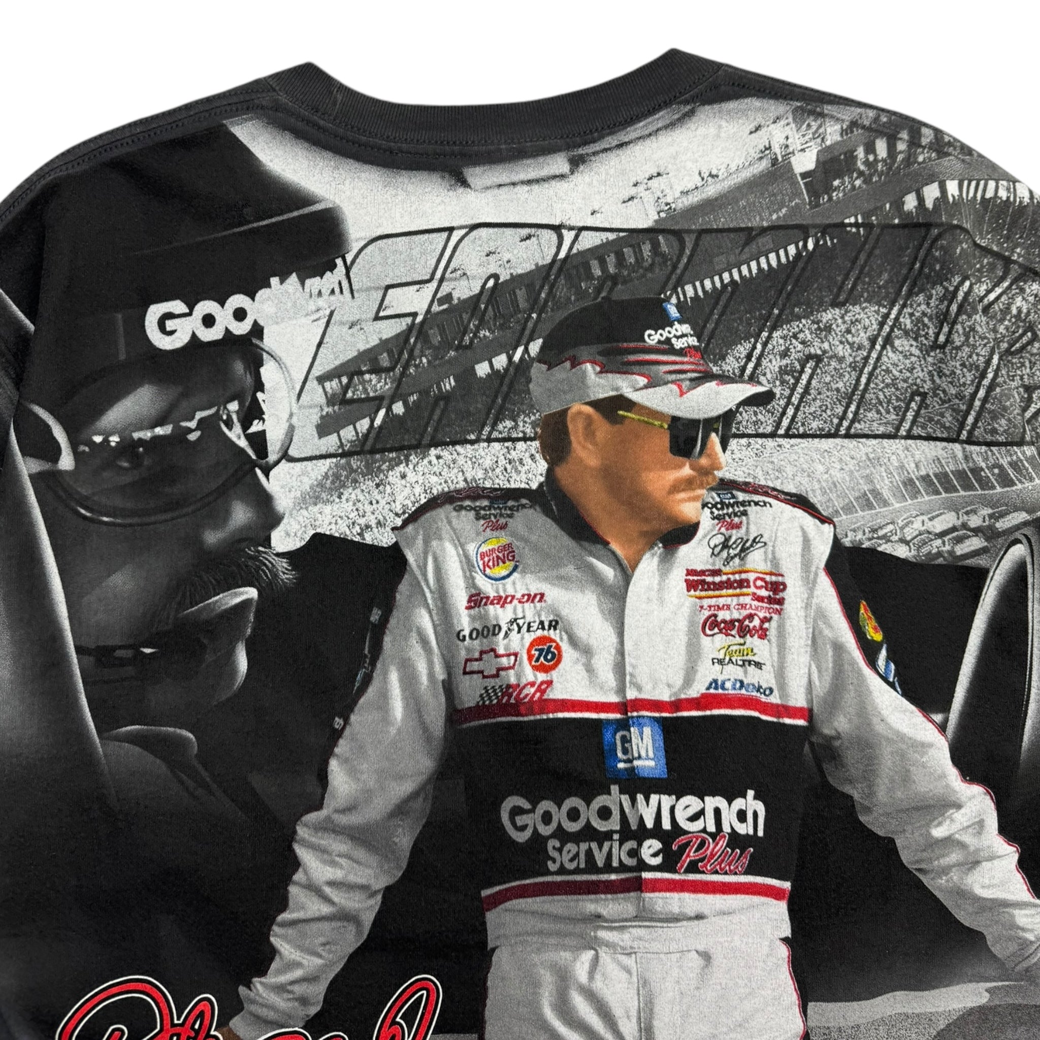 Vintage Dale Earnhardt All Over Print Racing T-Shirt