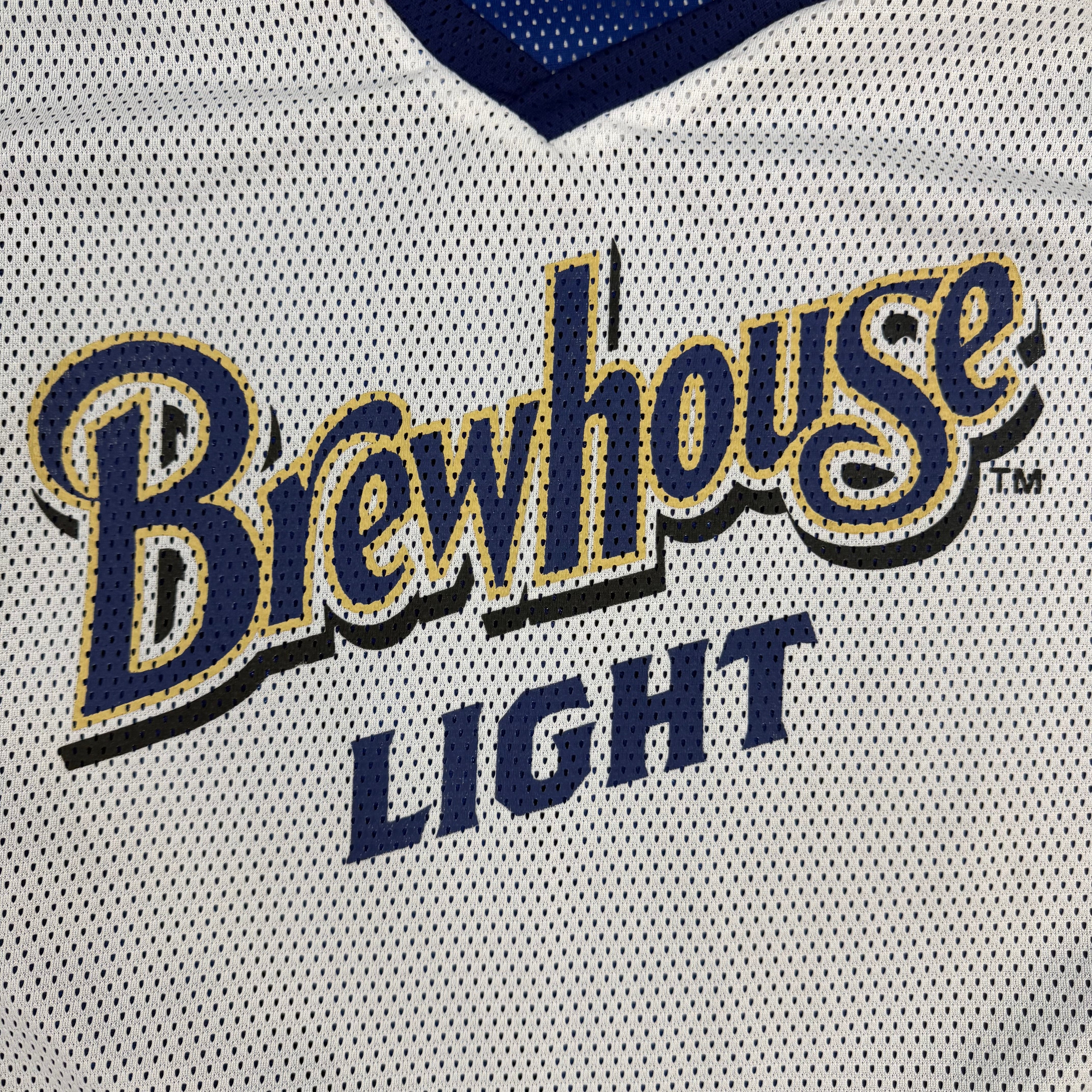 Vintage JJM Brewhouse Pilsener Reversible Hockey Jersey White/Blue