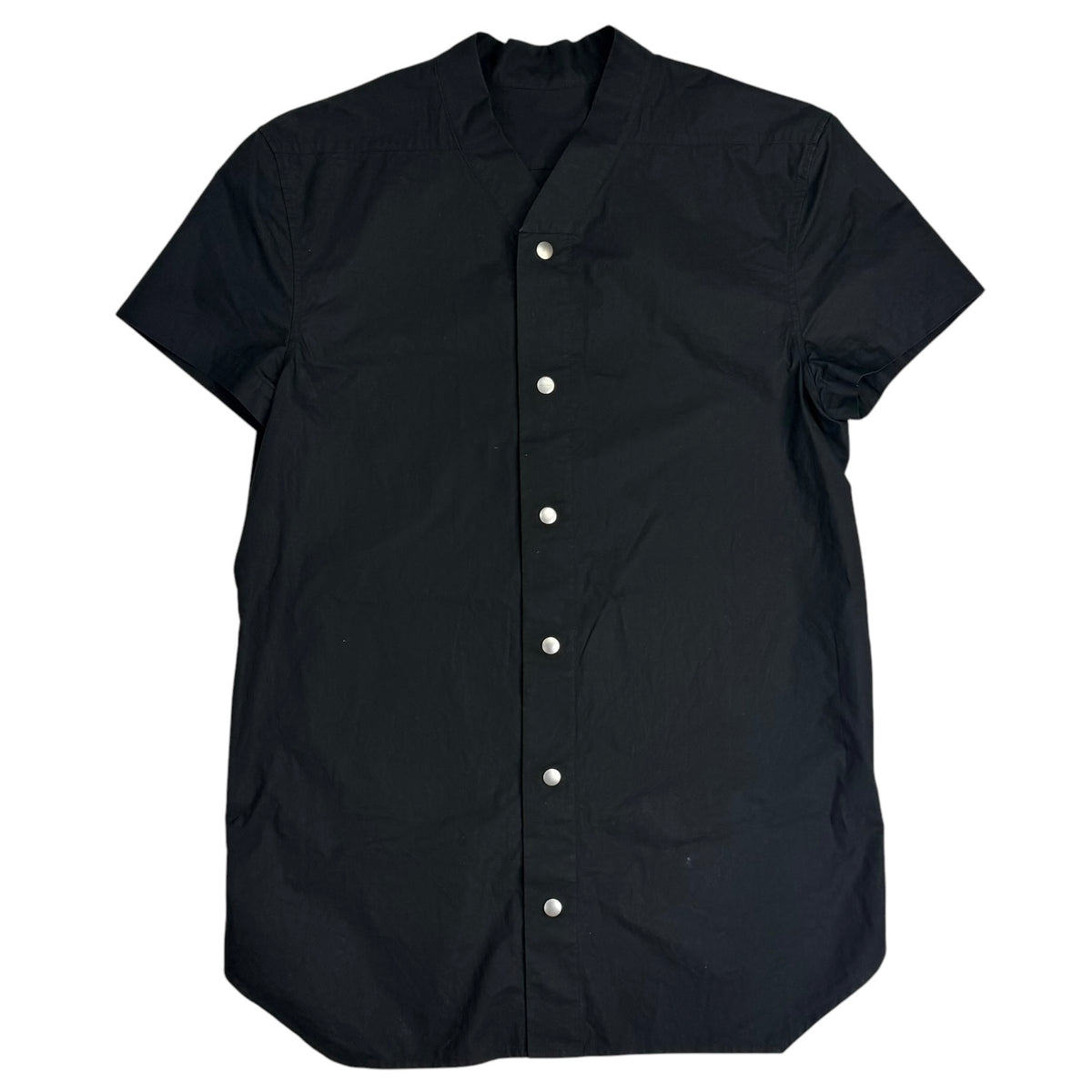 Rick Owens Golf Button Up Shirt Black