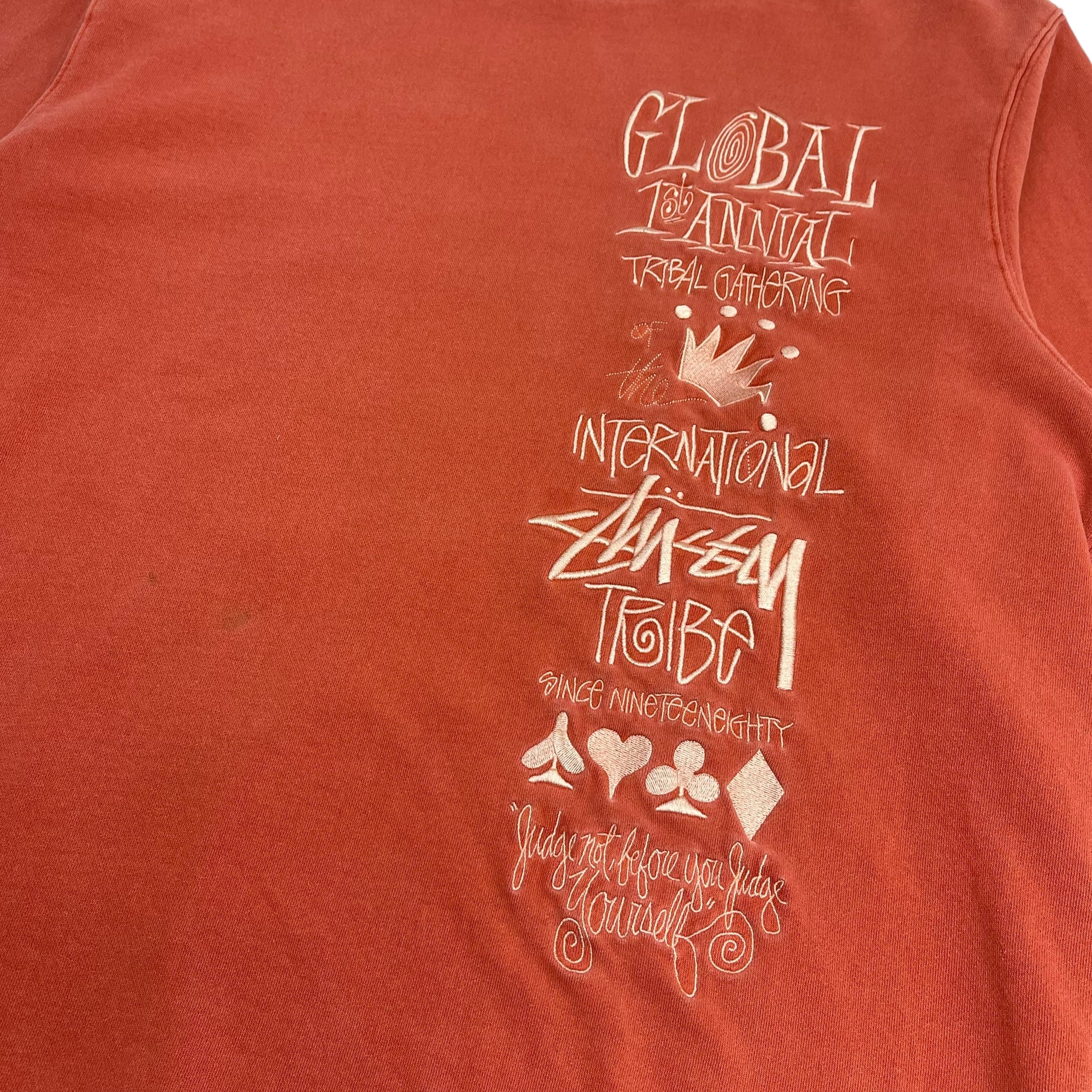Stussy “First Annual” Embroidered Crewneck