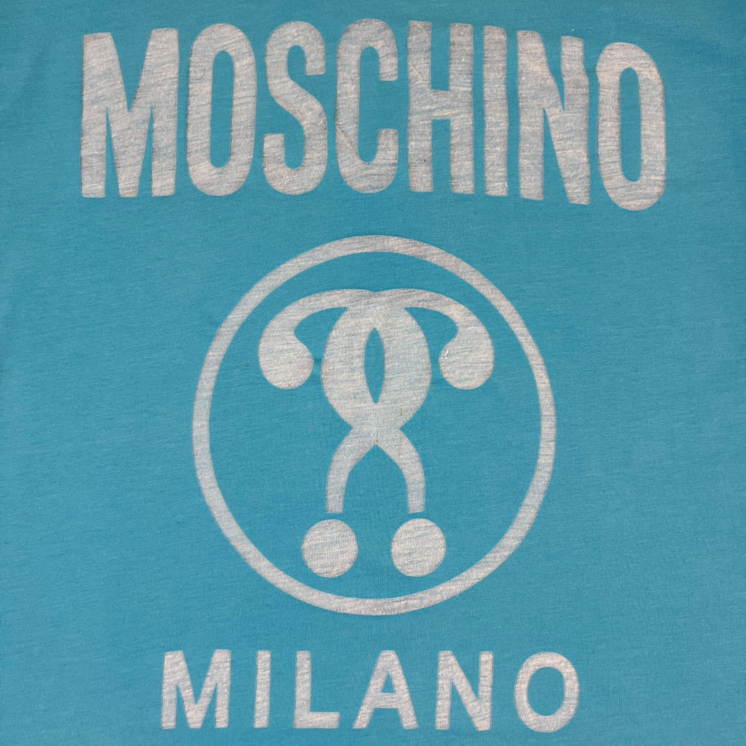Moschino Double Question Mark T-Shirt Blue
