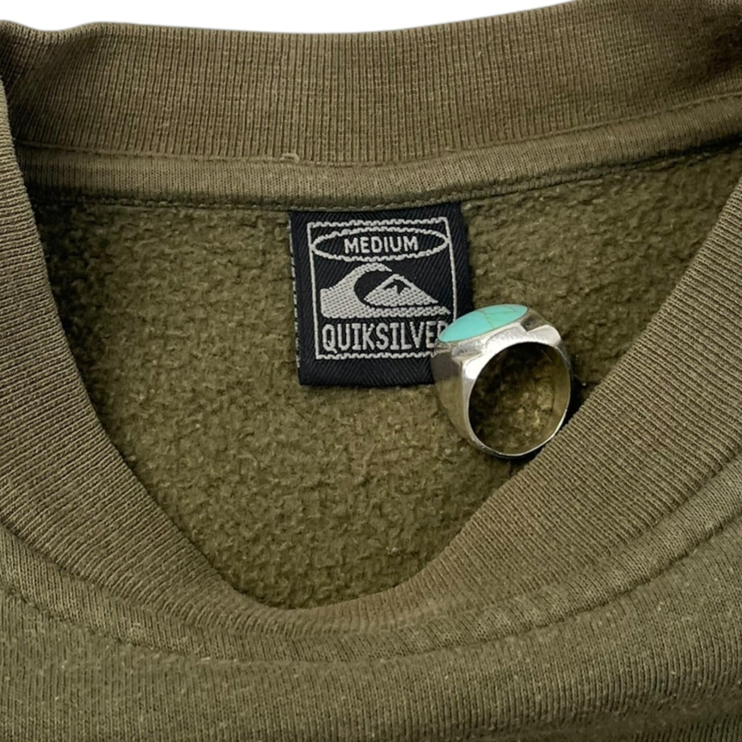 Vintage Quiksilver Board-riding Company Crewneck Olive Green