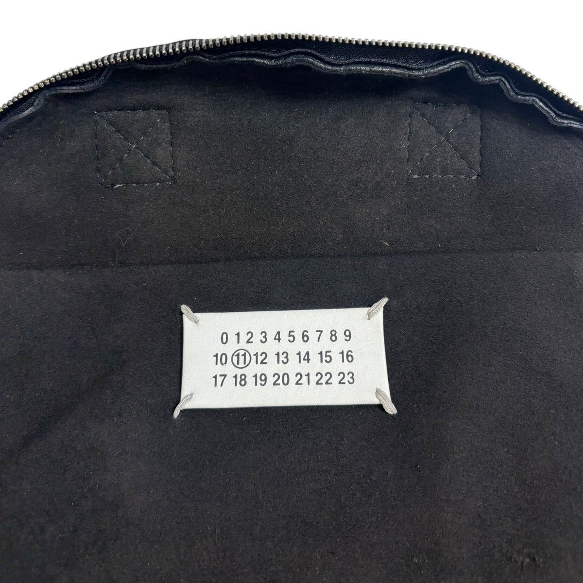 Maison Margiela Hammered Leather Backpack Black