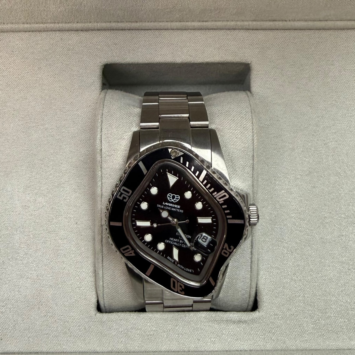 Laarvee Silver Precision Steel PEA001-SBLK