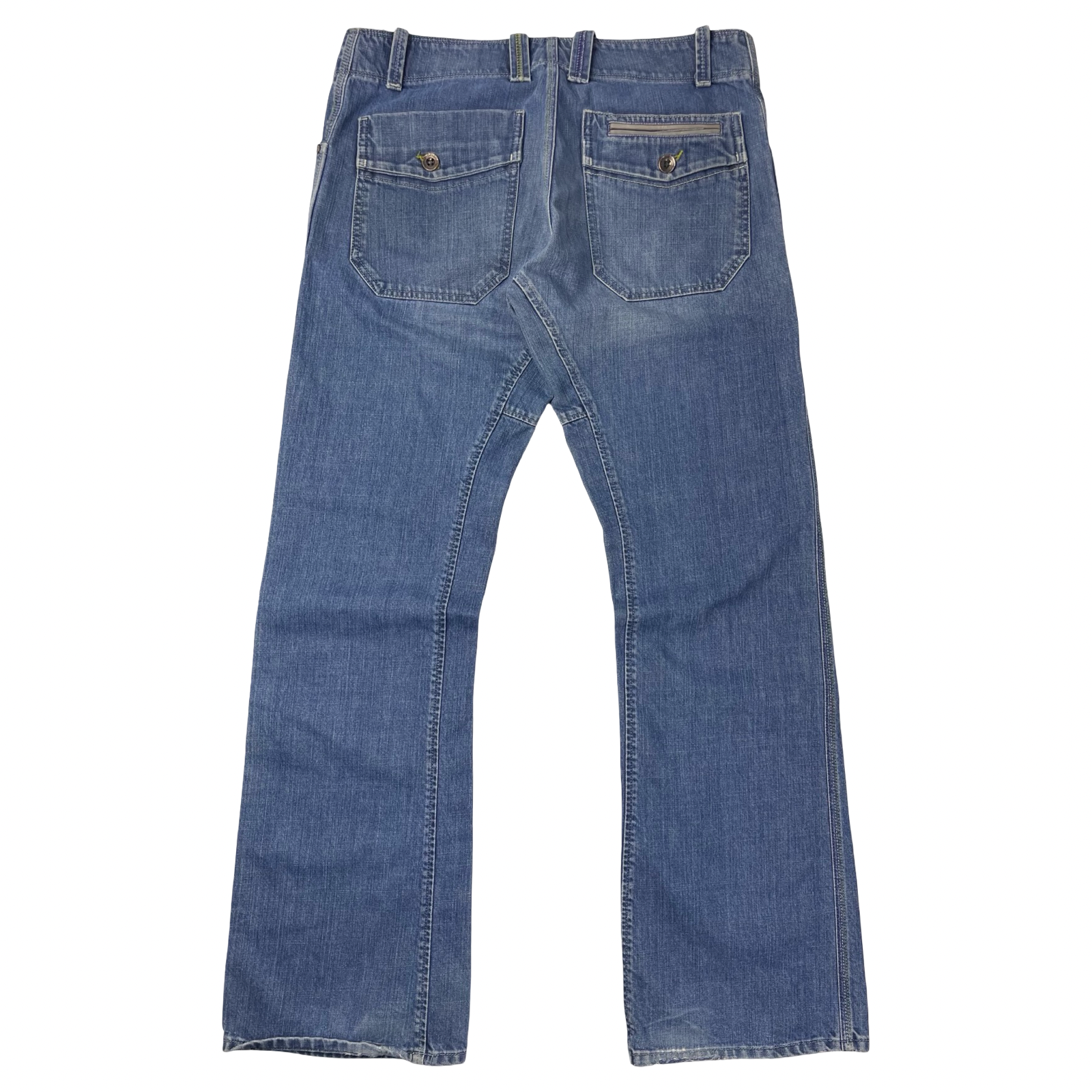 Vintage Y2K Diesel Jeans Flared Pant Medium Washed