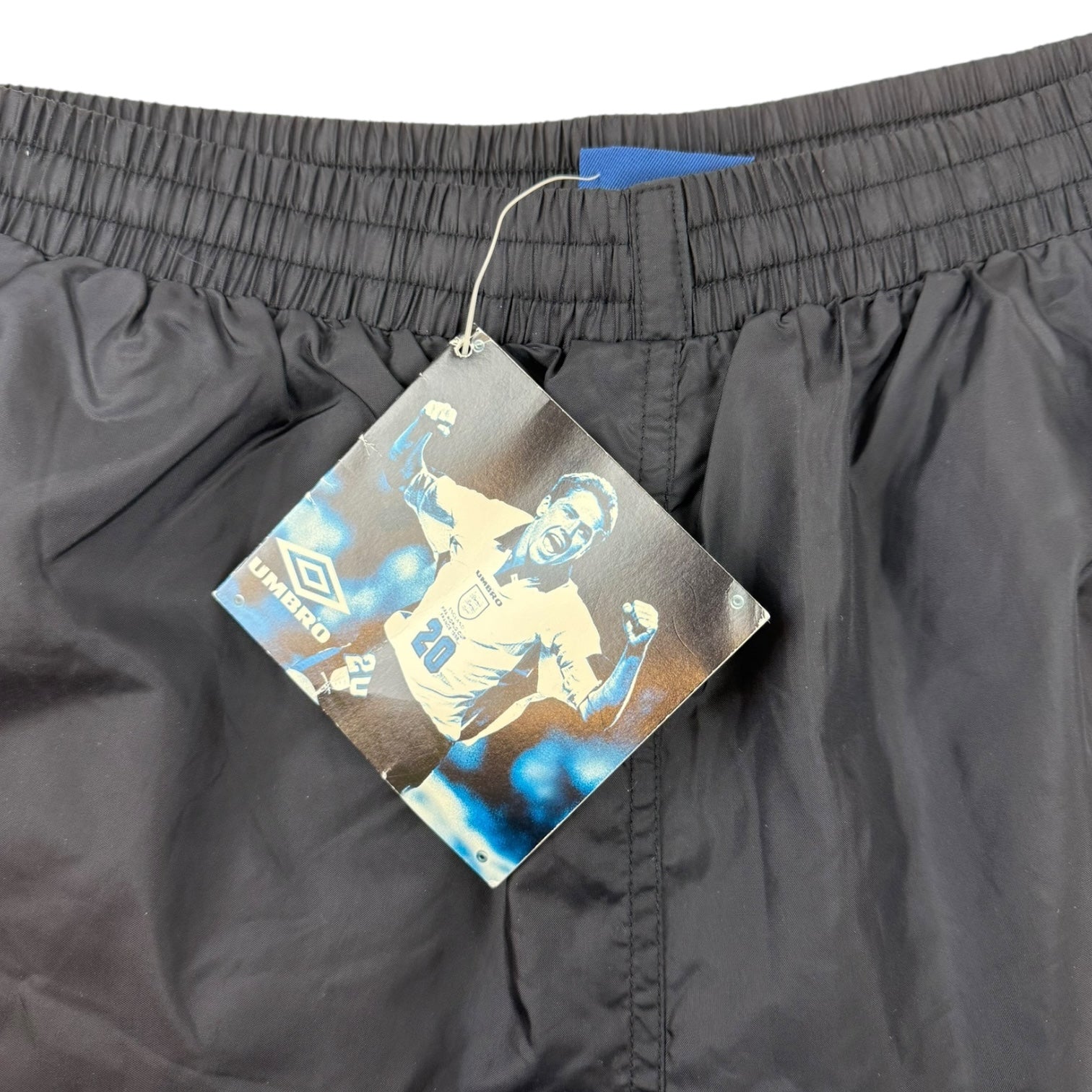 Vintage Umbro Spellout Shorts Black/Blue