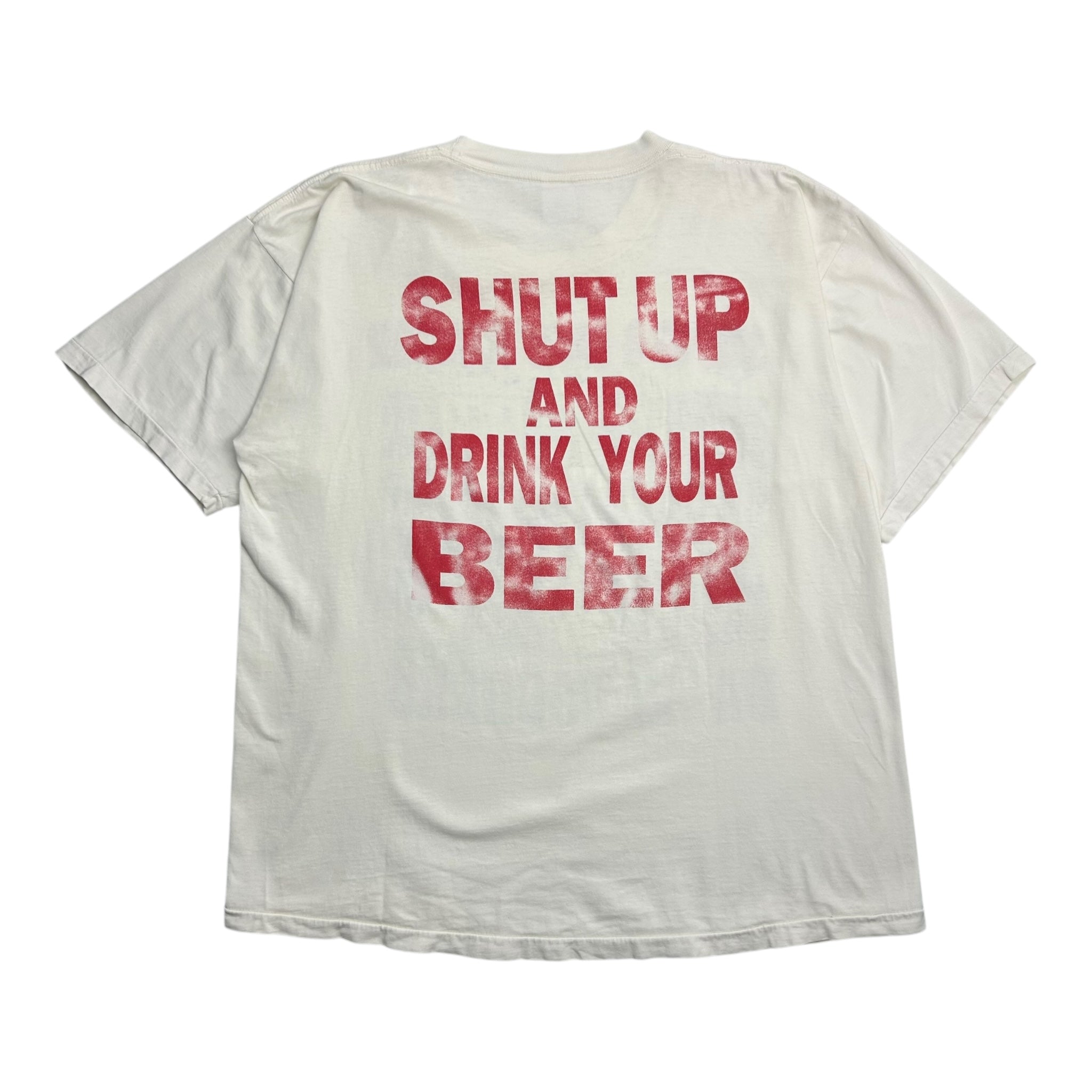 1993 Chicago Wrigley Field Shut up and Drink Your Beer T-Shirt