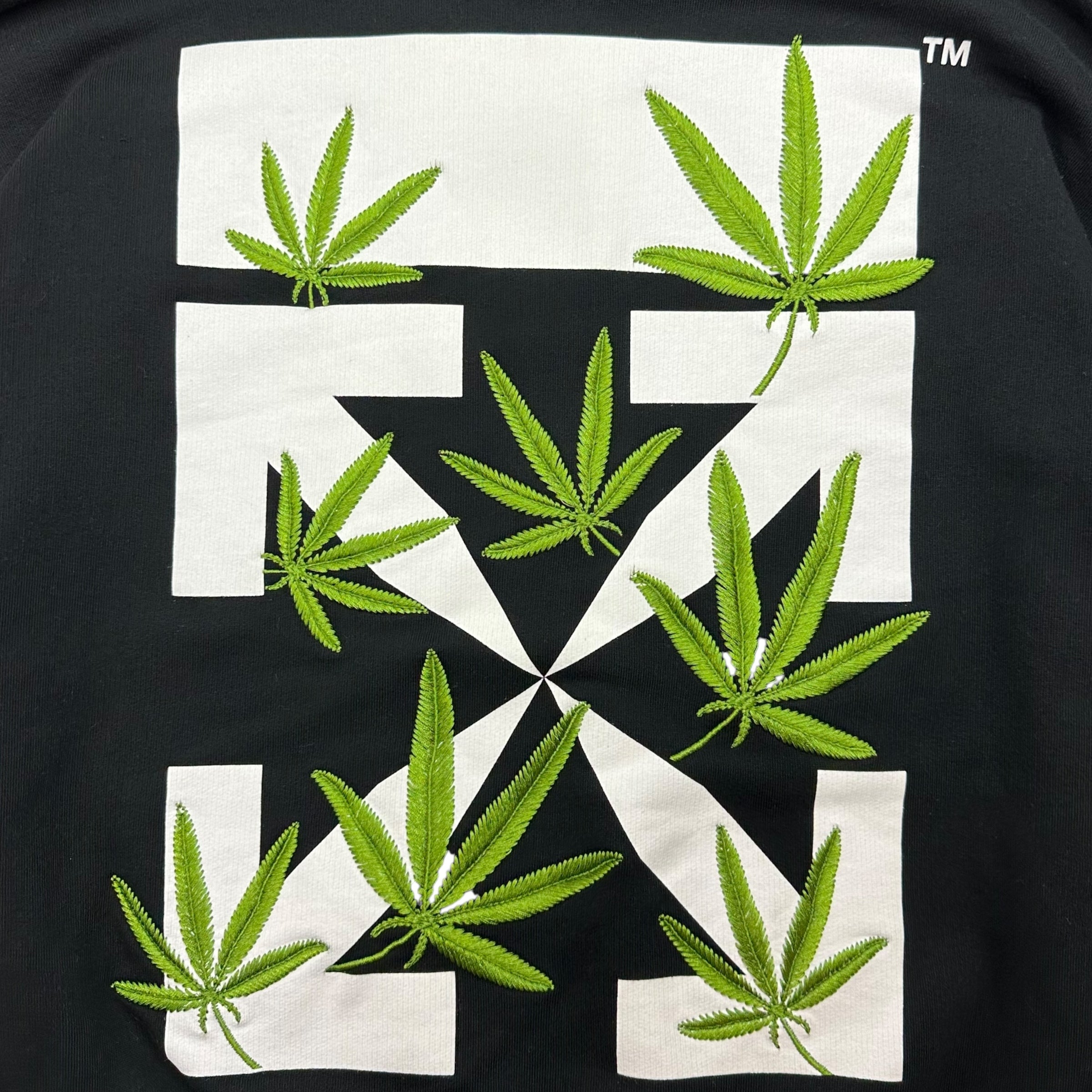 OFF-WHITE Weed Arrows OTH Hoodie Black