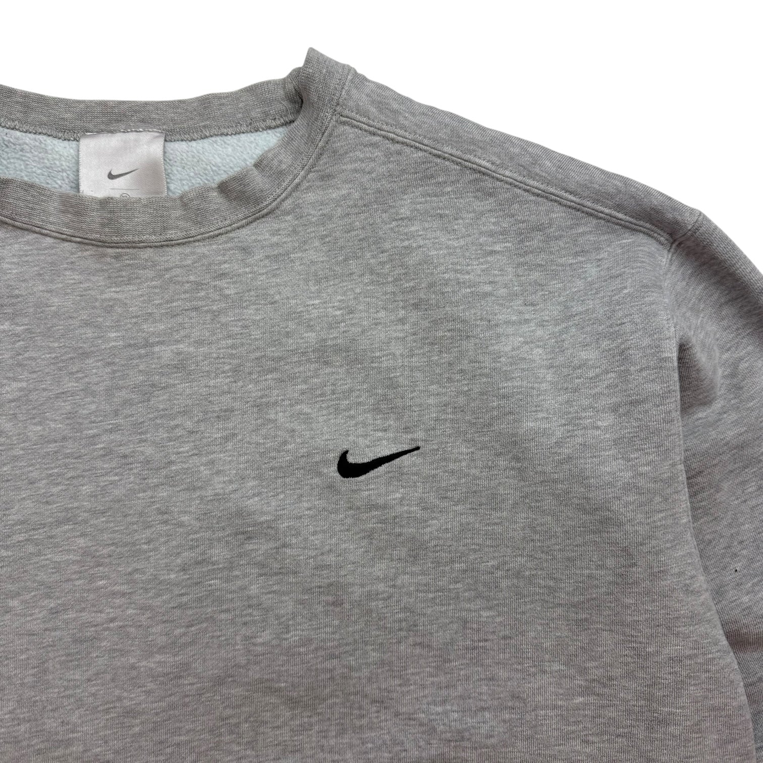 Vintage Nike Mini Swoosh Hoodie Grey