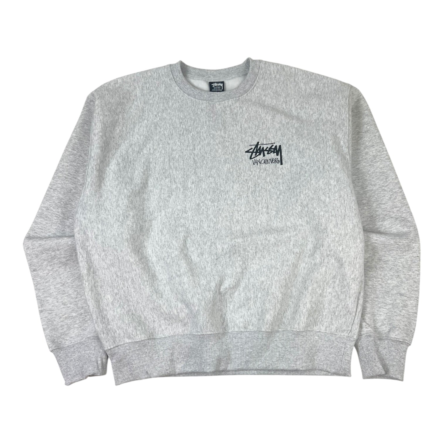 Stussy Vancouver Chapter Crewneck Ash Heather Grey