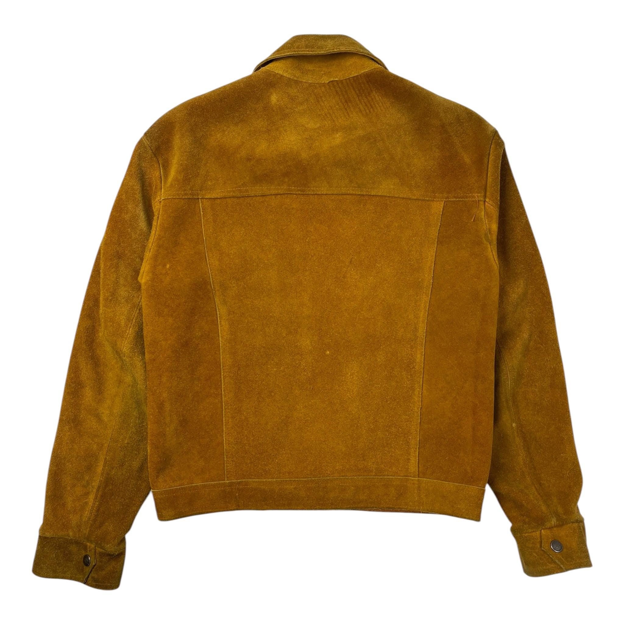 Vintage Suede Jacket Dark Mustard