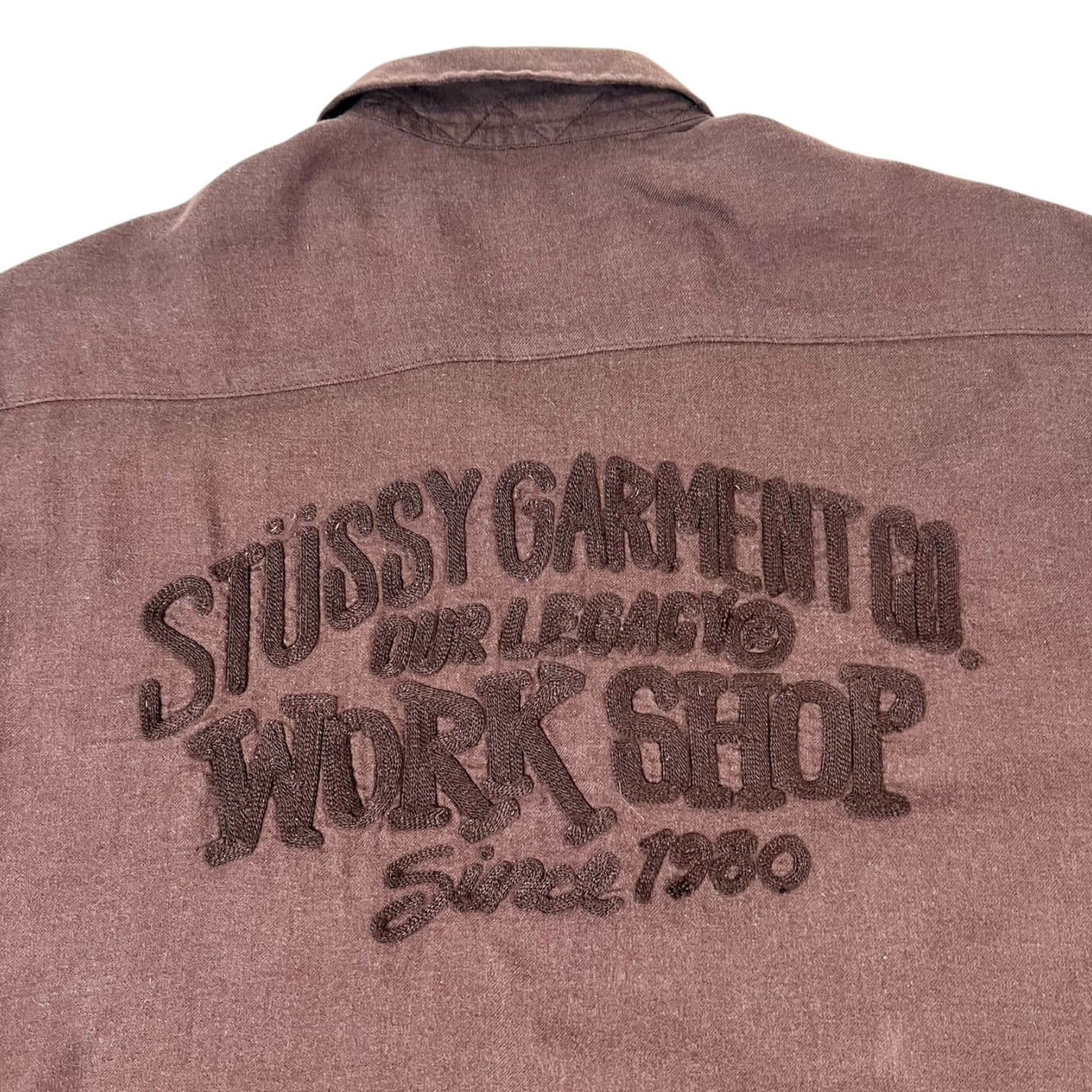 Stussy x Our Legacy Work Shop Rocco Shirt Umber Twill Flannel