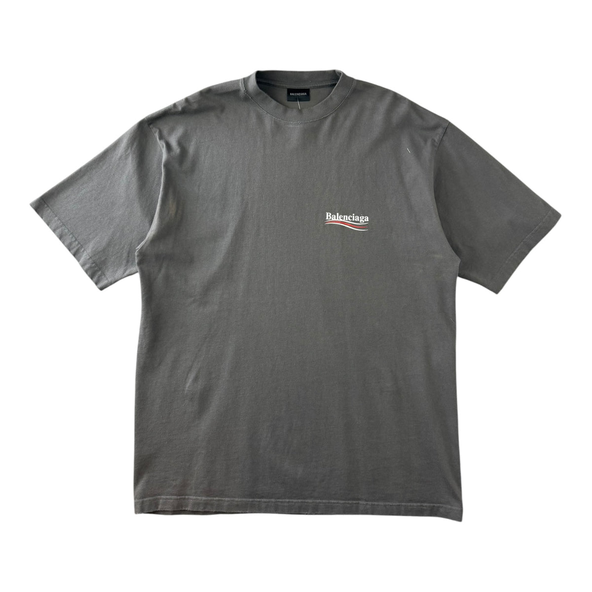 Balenciaga Political Campaign T-Shirt Grey
