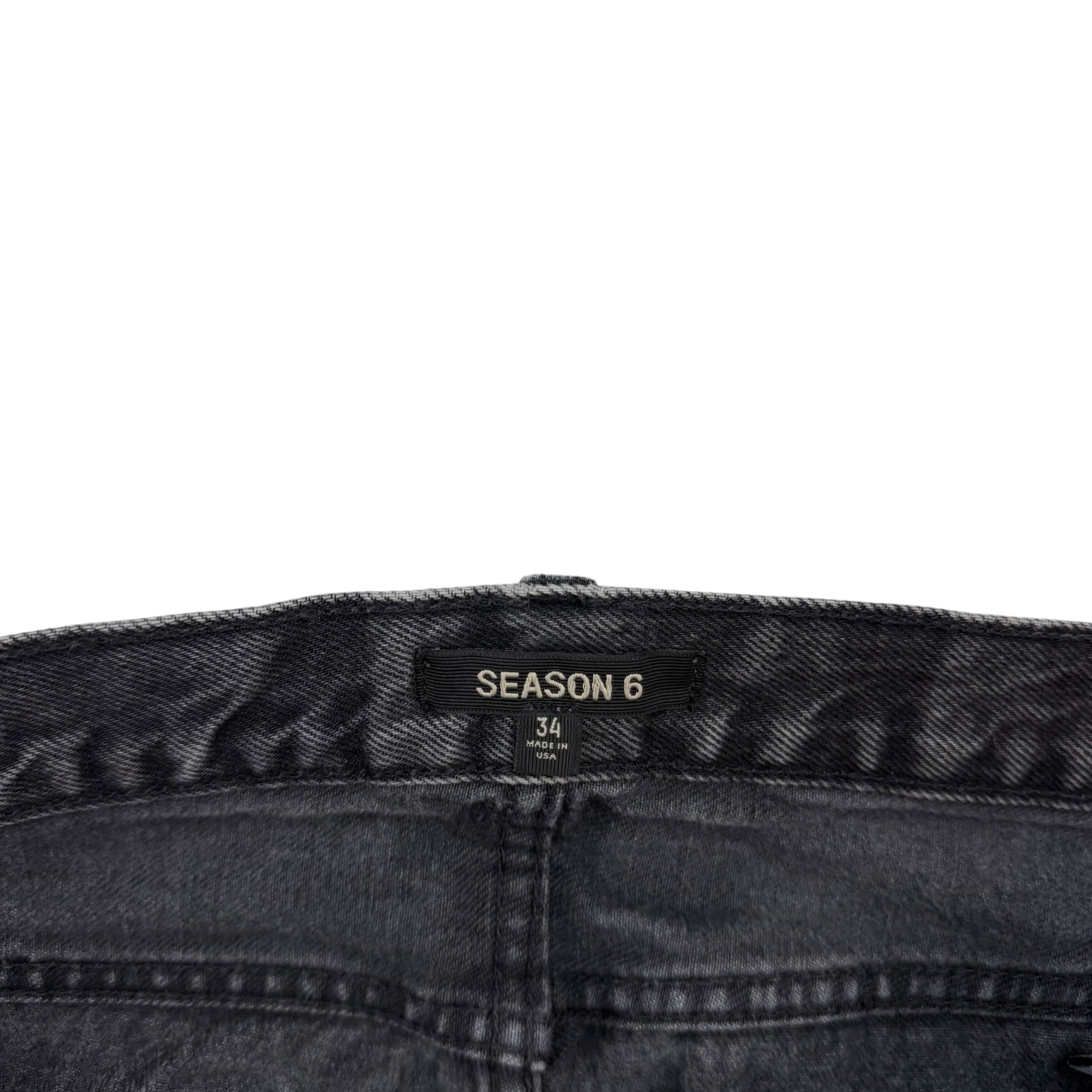 Yeezy Season 6 Denim Pants Black