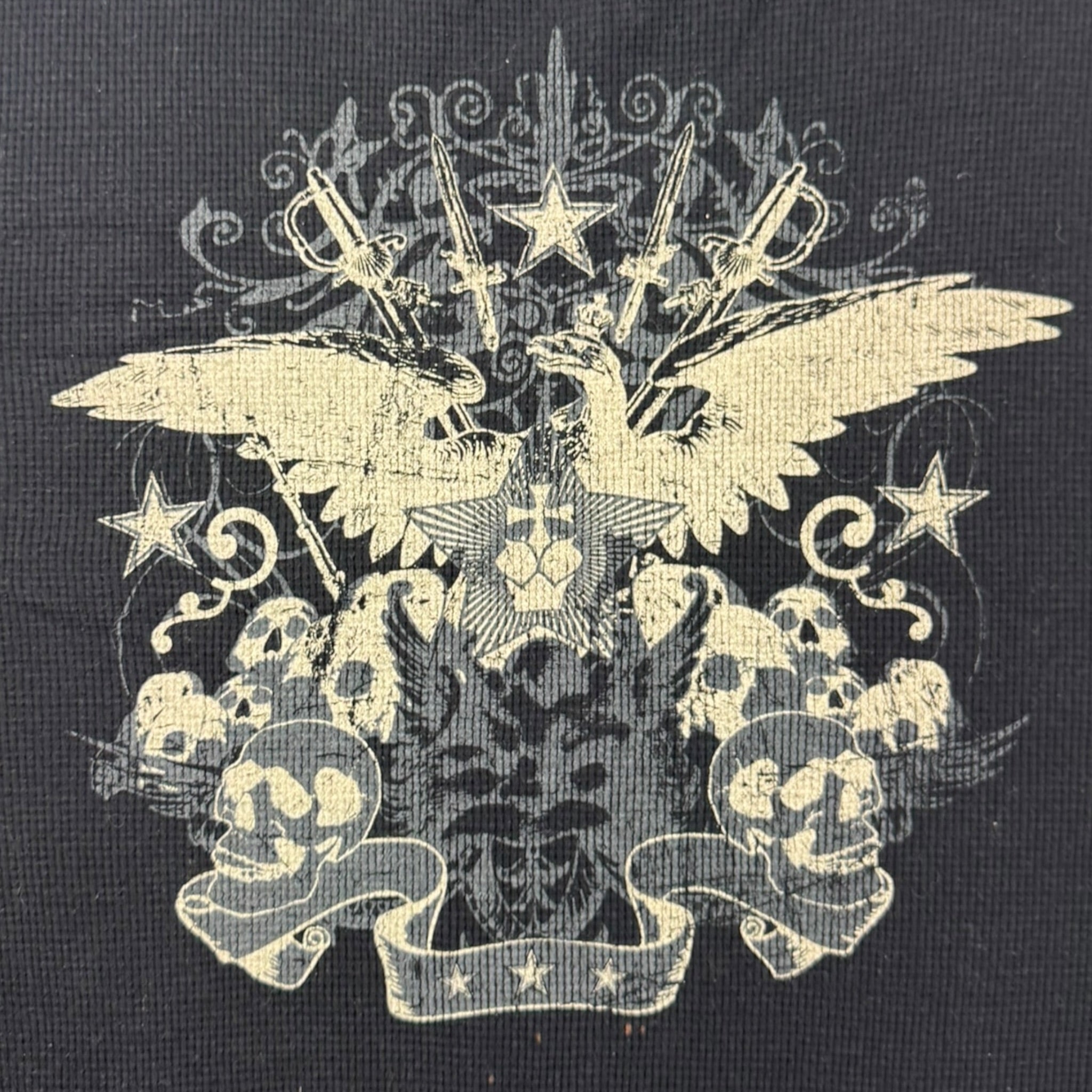 Y2K Cyber Skull Sleeve Thermal Longsleeve