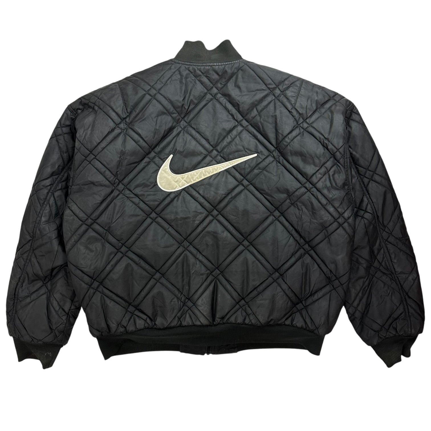 Vintage Nike Reversible Bomber Jacket Black