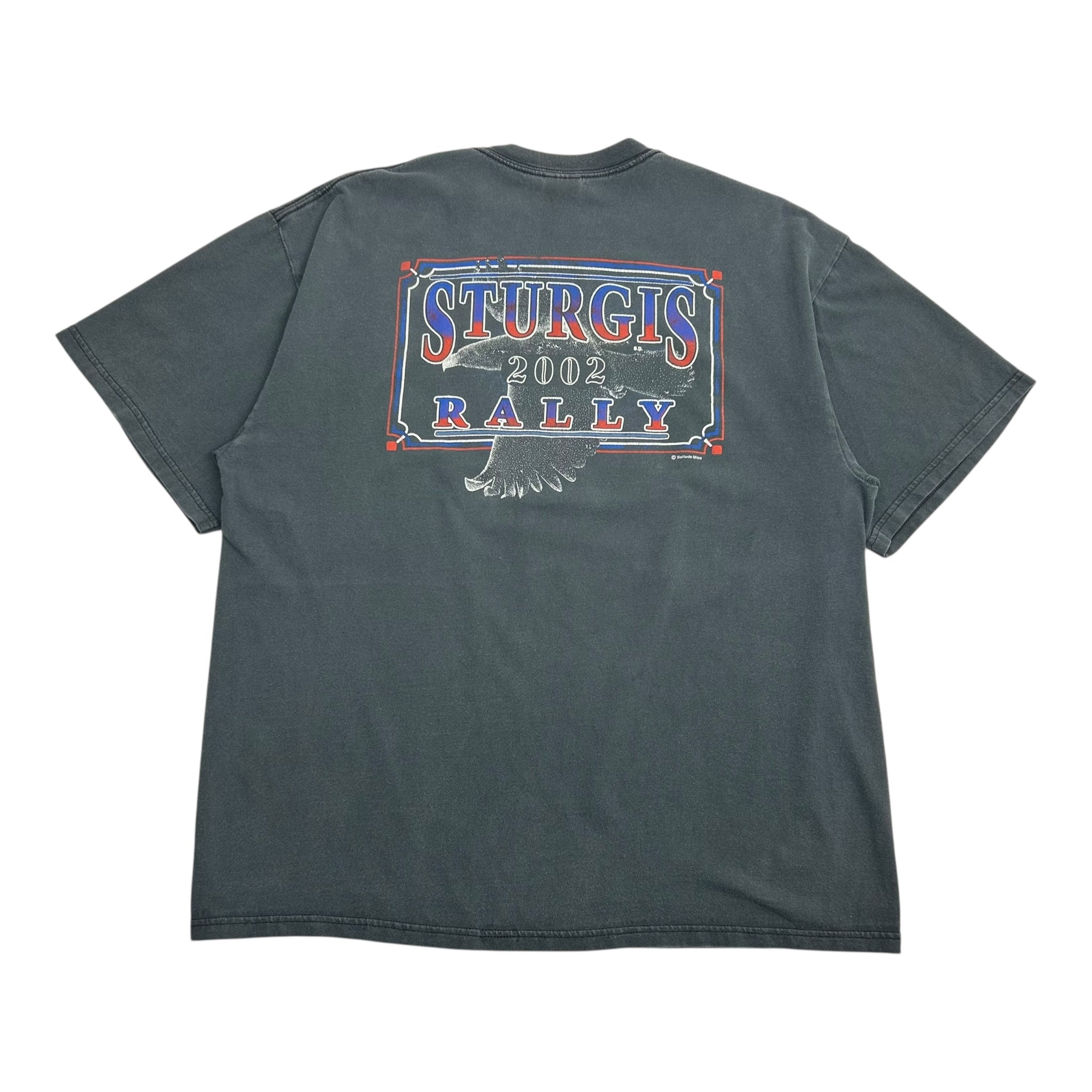 2002 Sturgis Bike Rally Eagle Tee Black