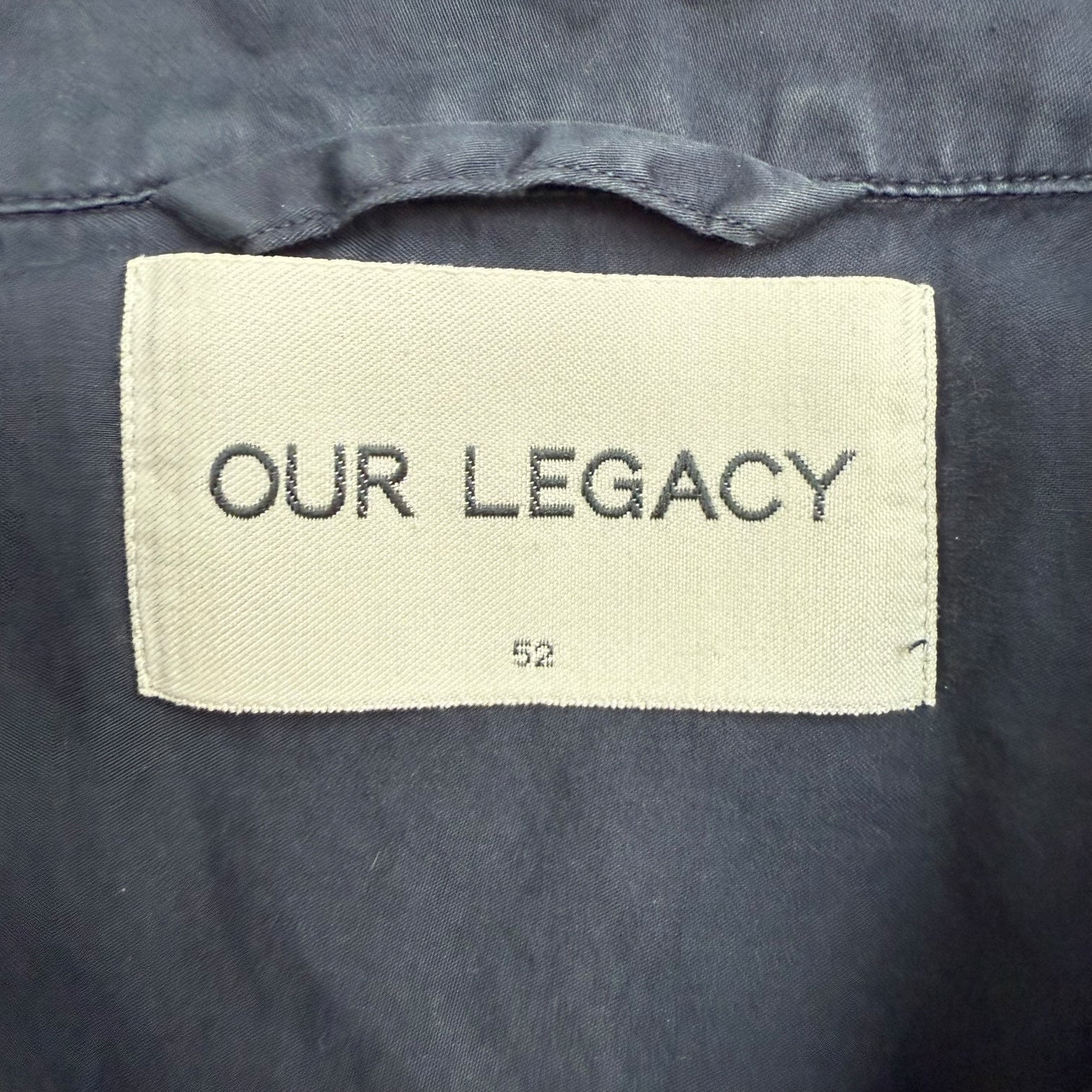 Our Legacy Splash Button Up Shirt Navy Blue