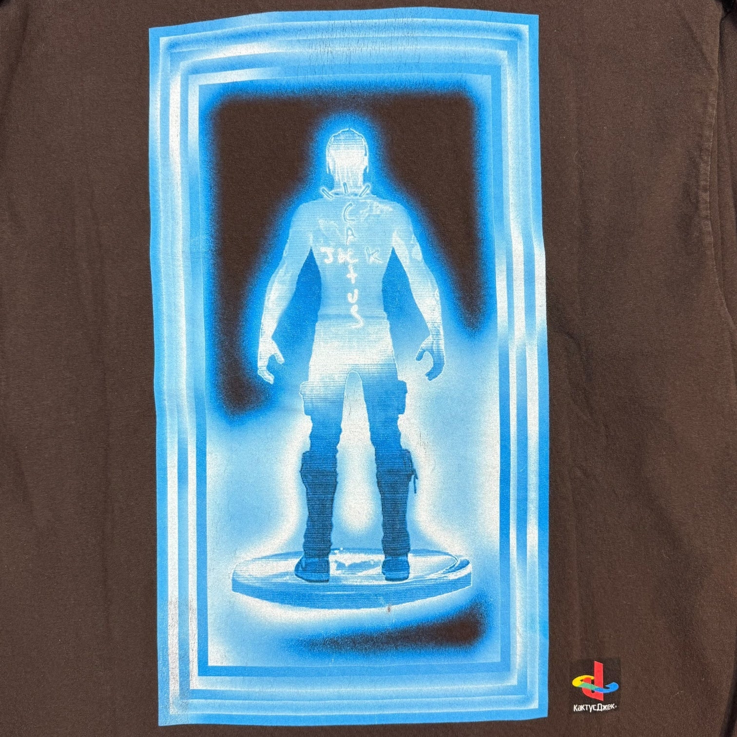 Travis Scott Cactus Jack x Fortnite T-3500 Beam L/S Tee Brown