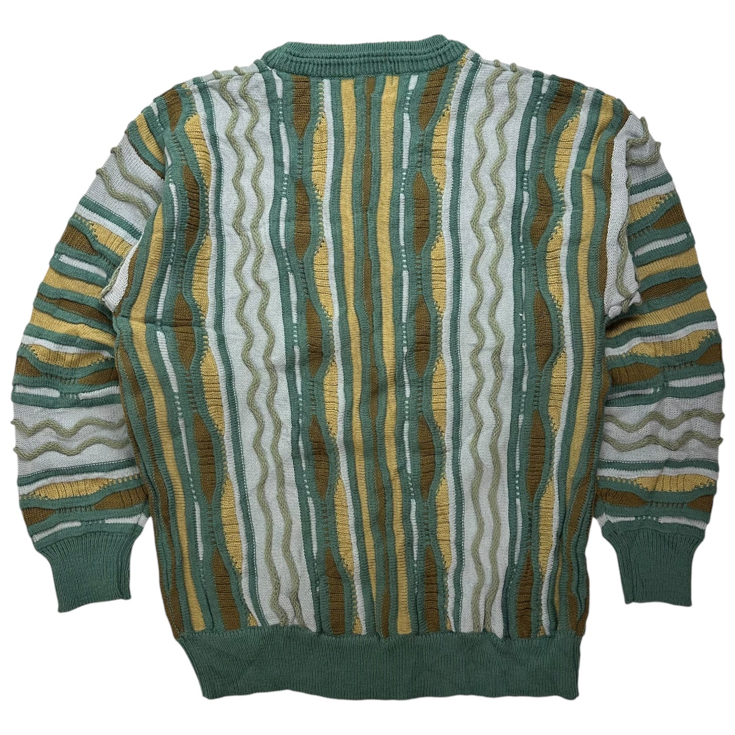 Vintage Toroy Stripe Knit Sweater Green