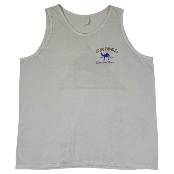 Vintage Camel Tank Top White