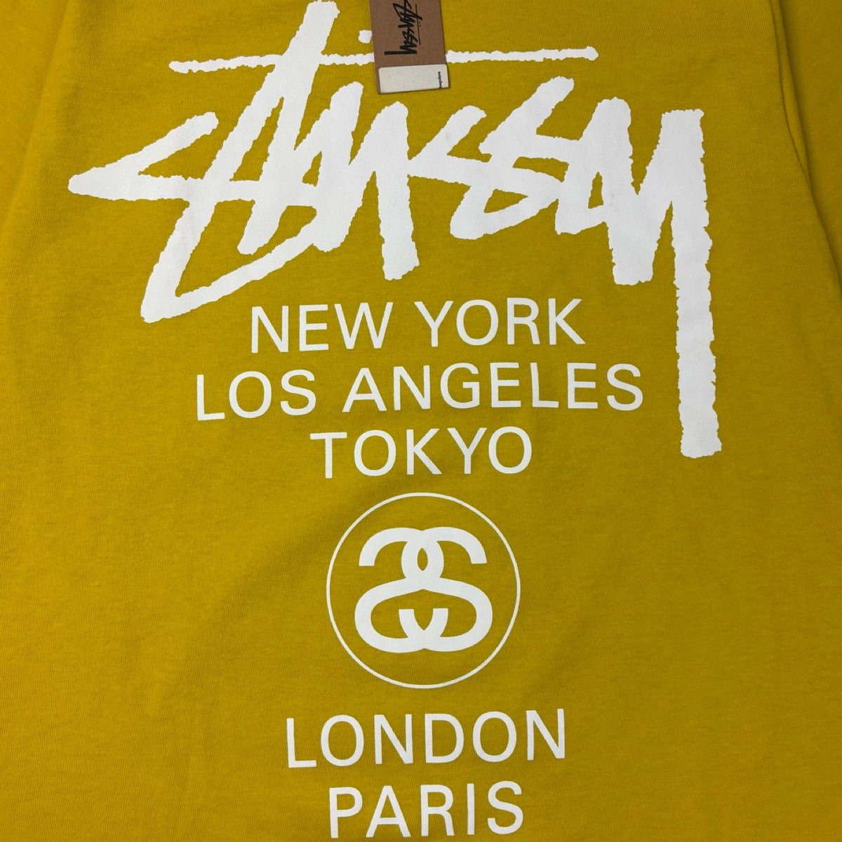 Stussy World Tour Tee Mustard Yellow
